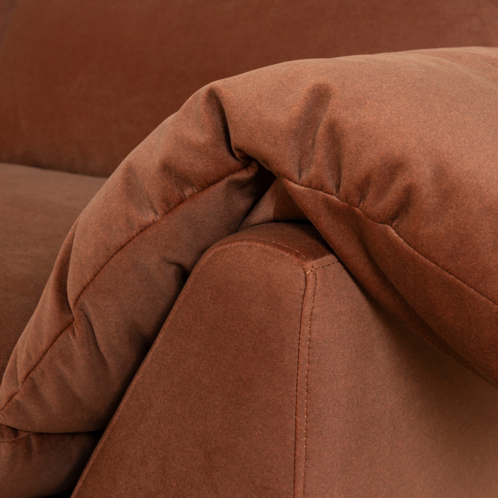 3 Seater Sofa - Burnt Brown - image 10