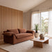 3 Seater Sofa - Burnt Brown - image 2