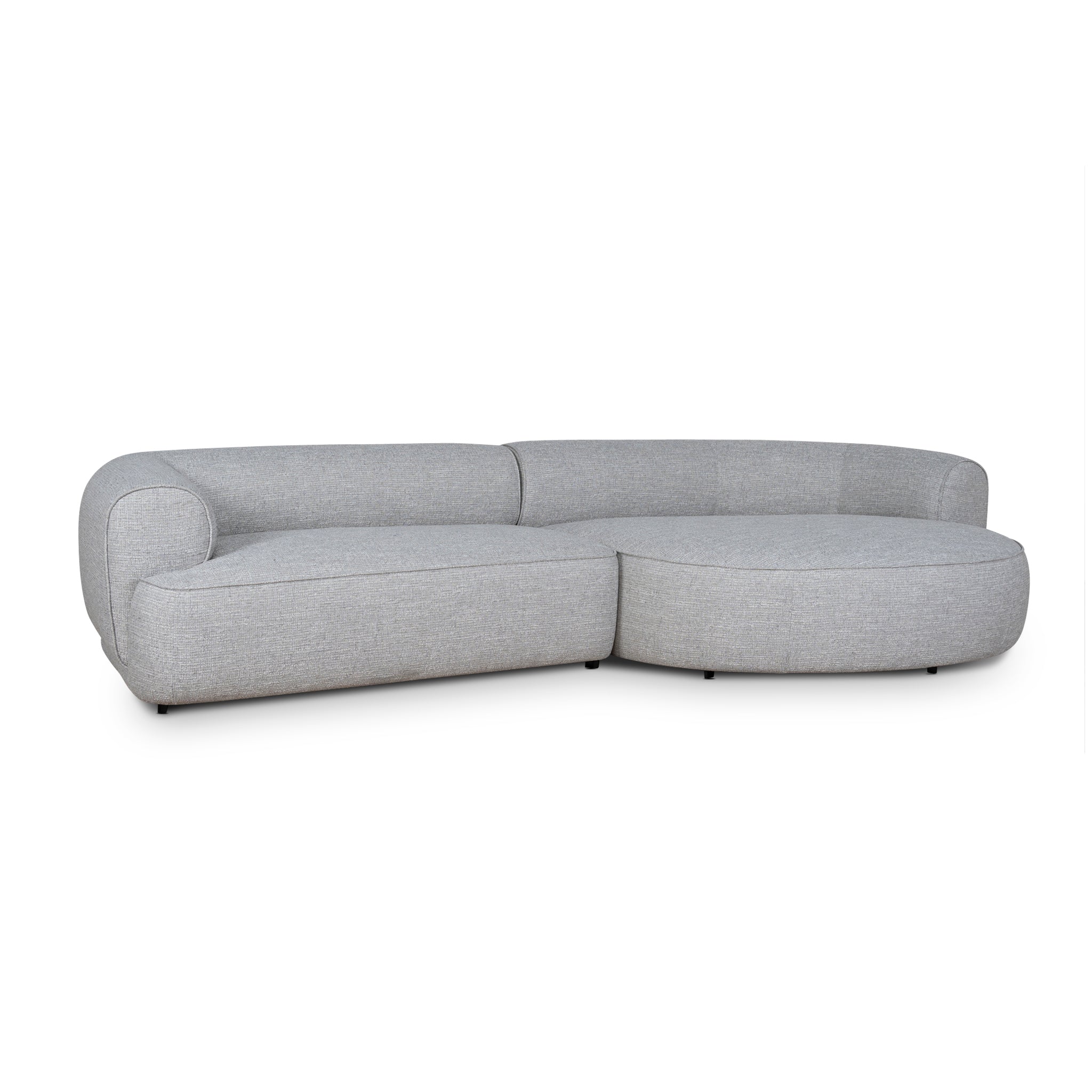 CLC10445-KJ Right Chaise Sofa - Chrome Grey