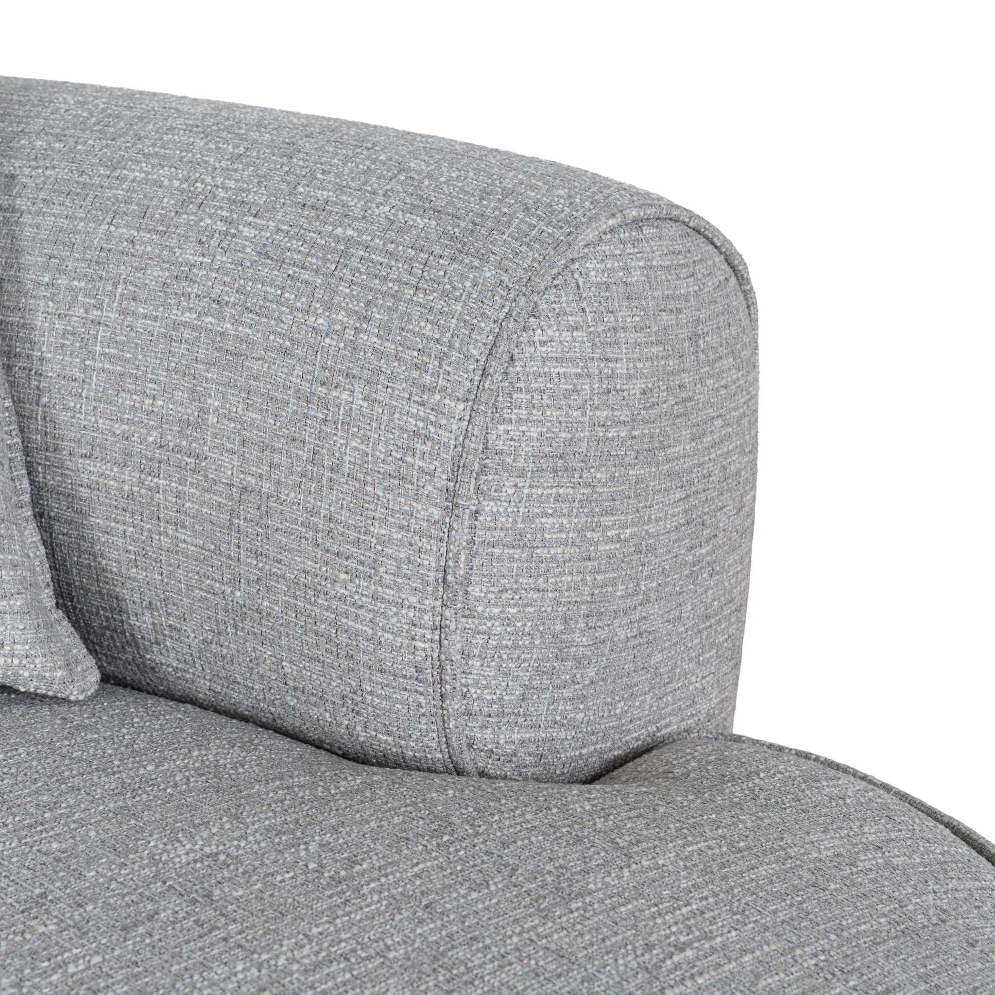 CLC10445-KJ Right Chaise Sofa - Chrome Grey