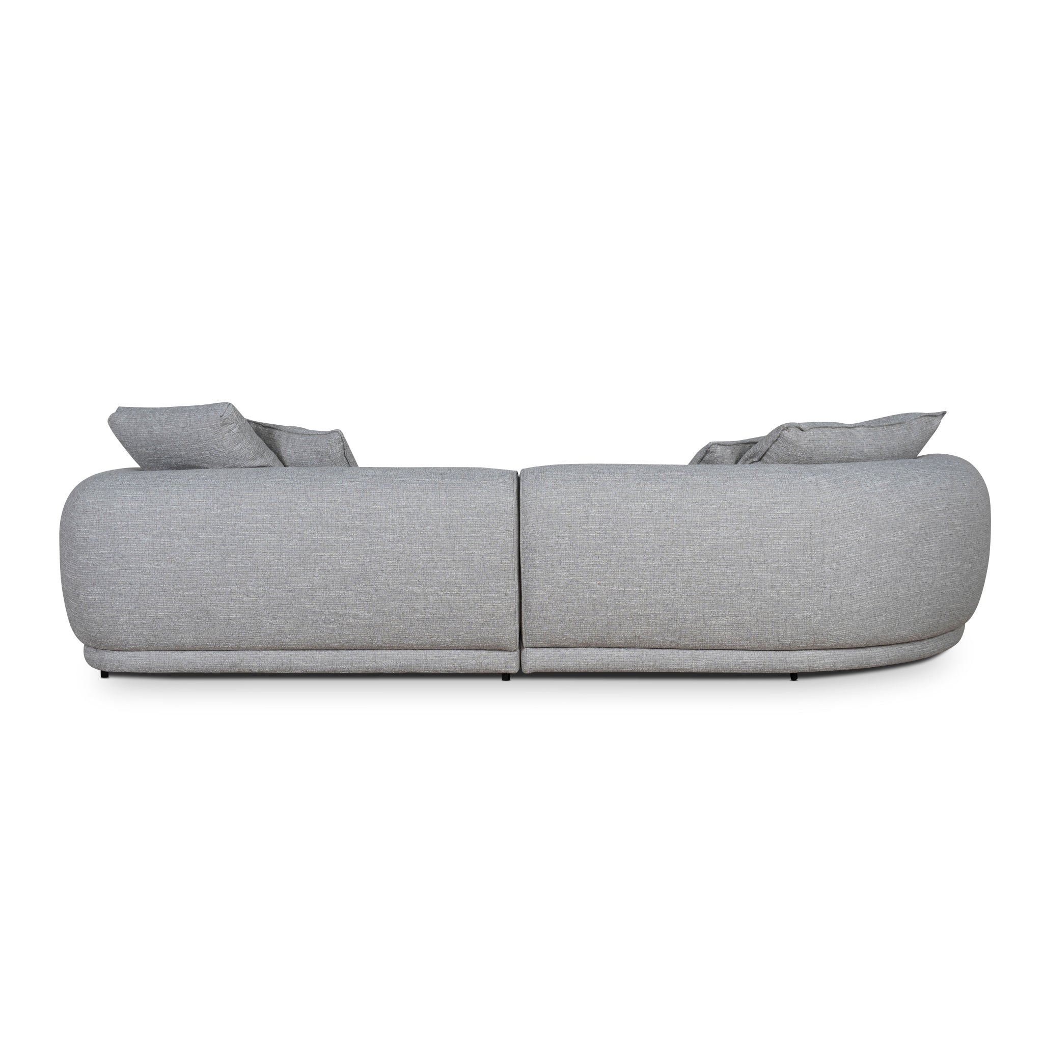 CLC10446-KJ Left Chaise Sofa - Chrome Grey