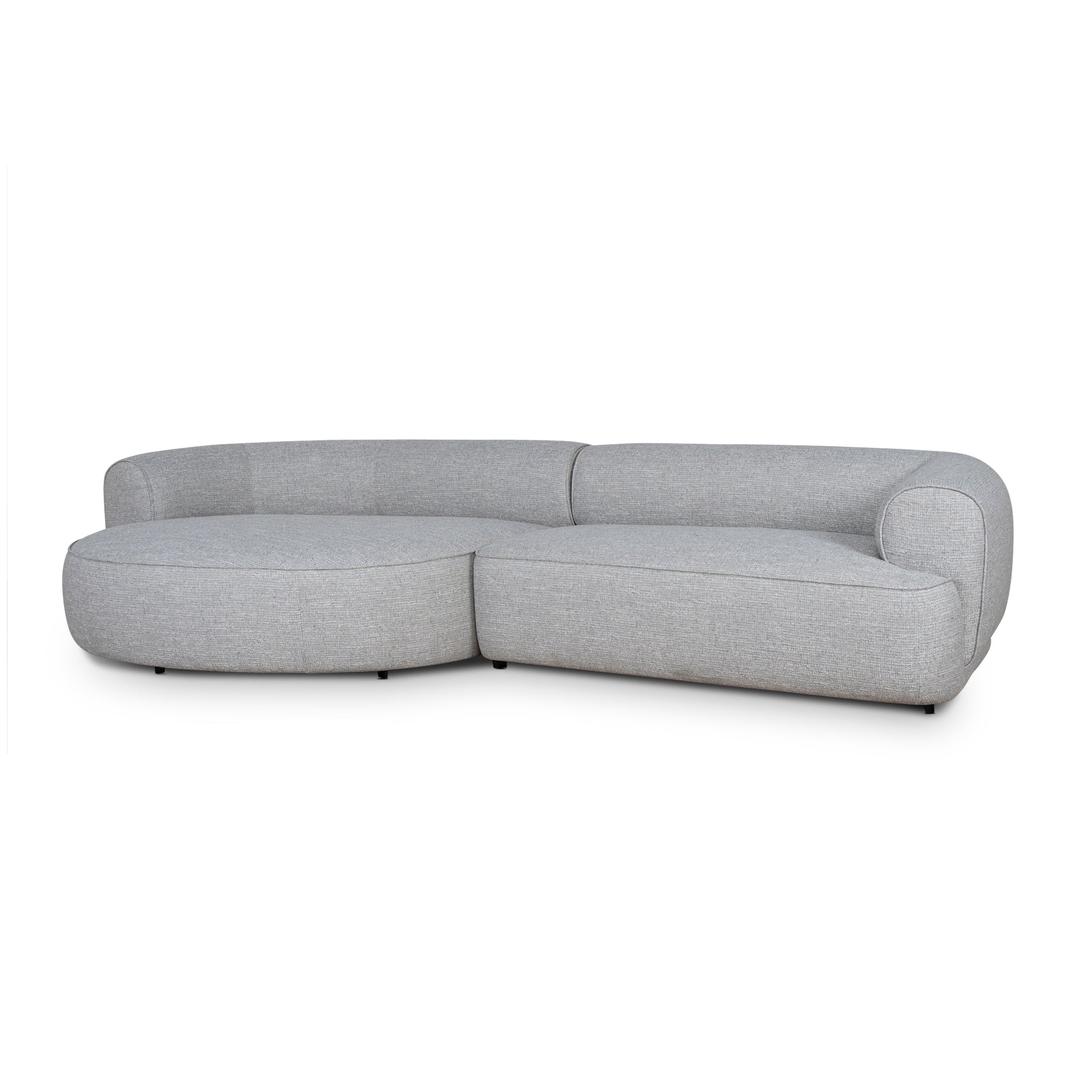 CLC10446-KJ Left Chaise Sofa - Chrome Grey