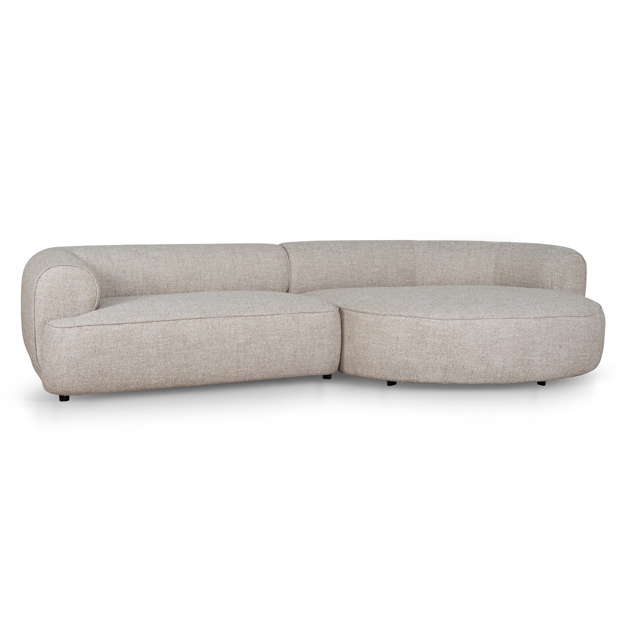 Right Chaise Sofa - Pale Beige - Carina