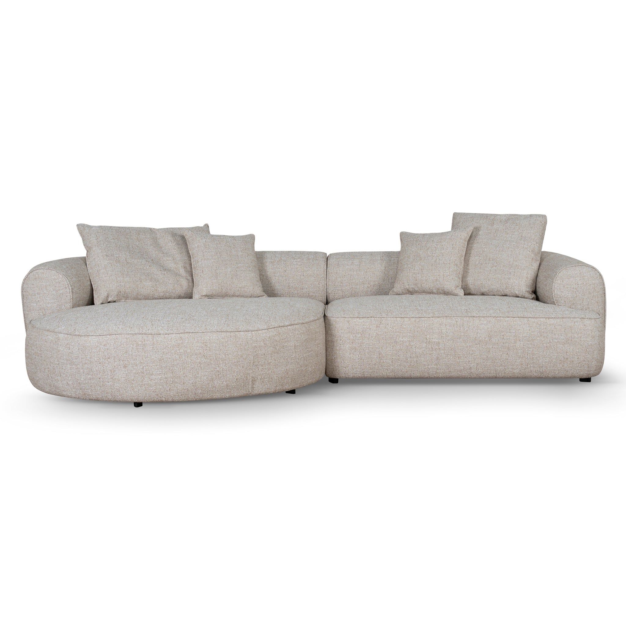 Left Chaise Sofa - Pale Beige - image 2