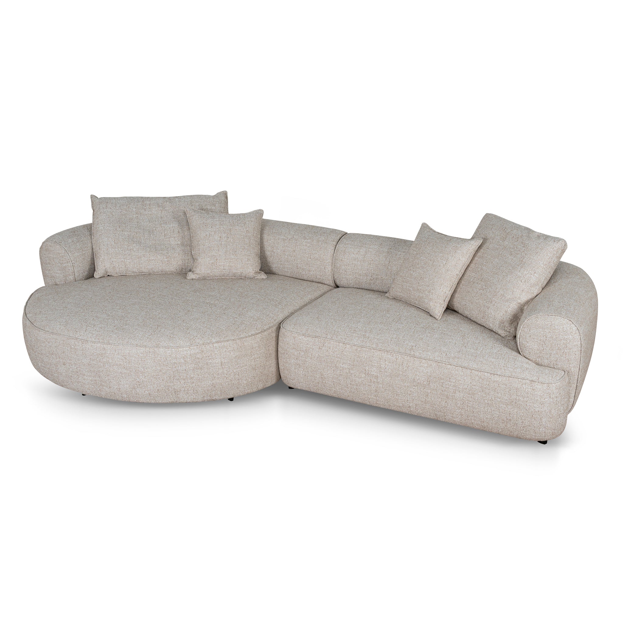 CLC10448-KJ Left Chaise Sofa - Pale Beige
