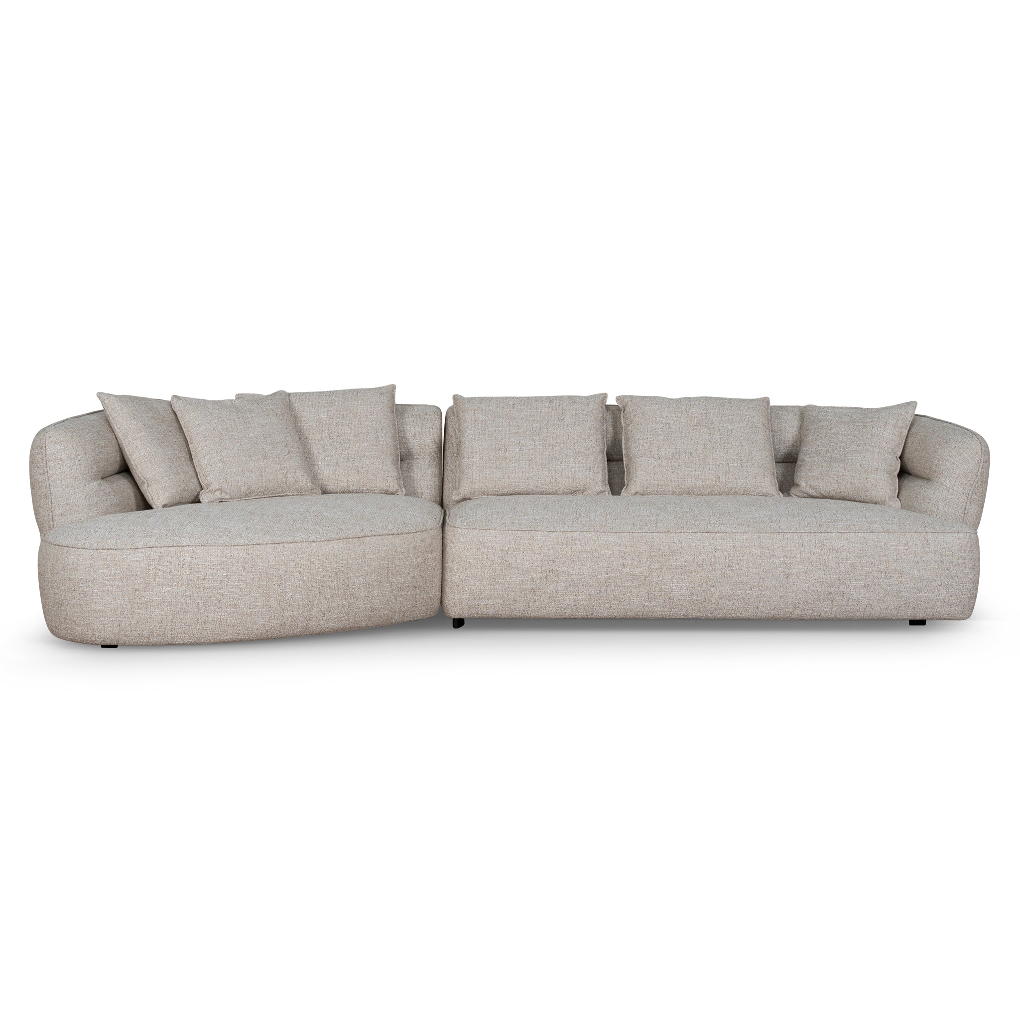 Left Chaise Sofa - Pale Beige - image 2