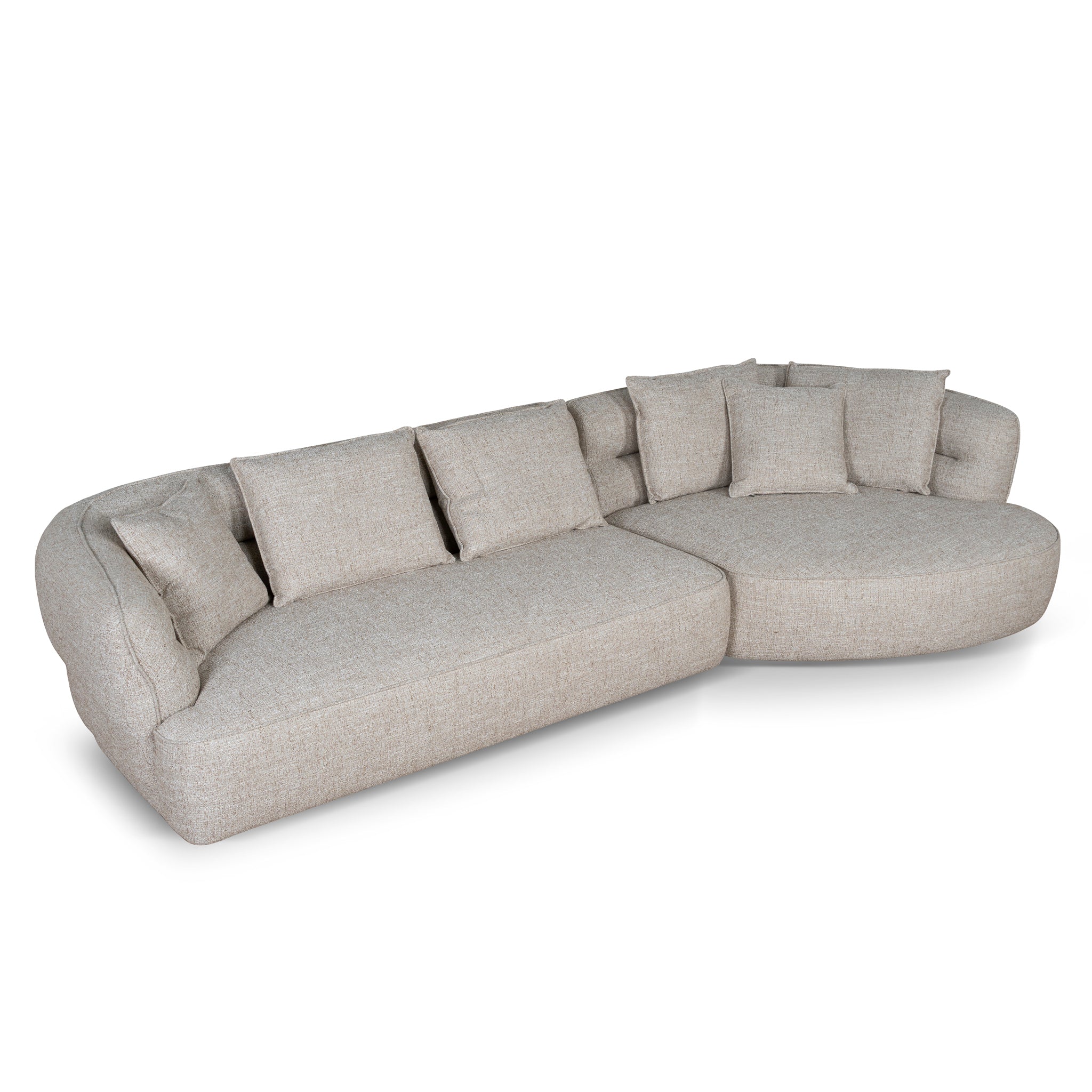 CLC10450-KJ Right Chaise Sofa - Pale Beige