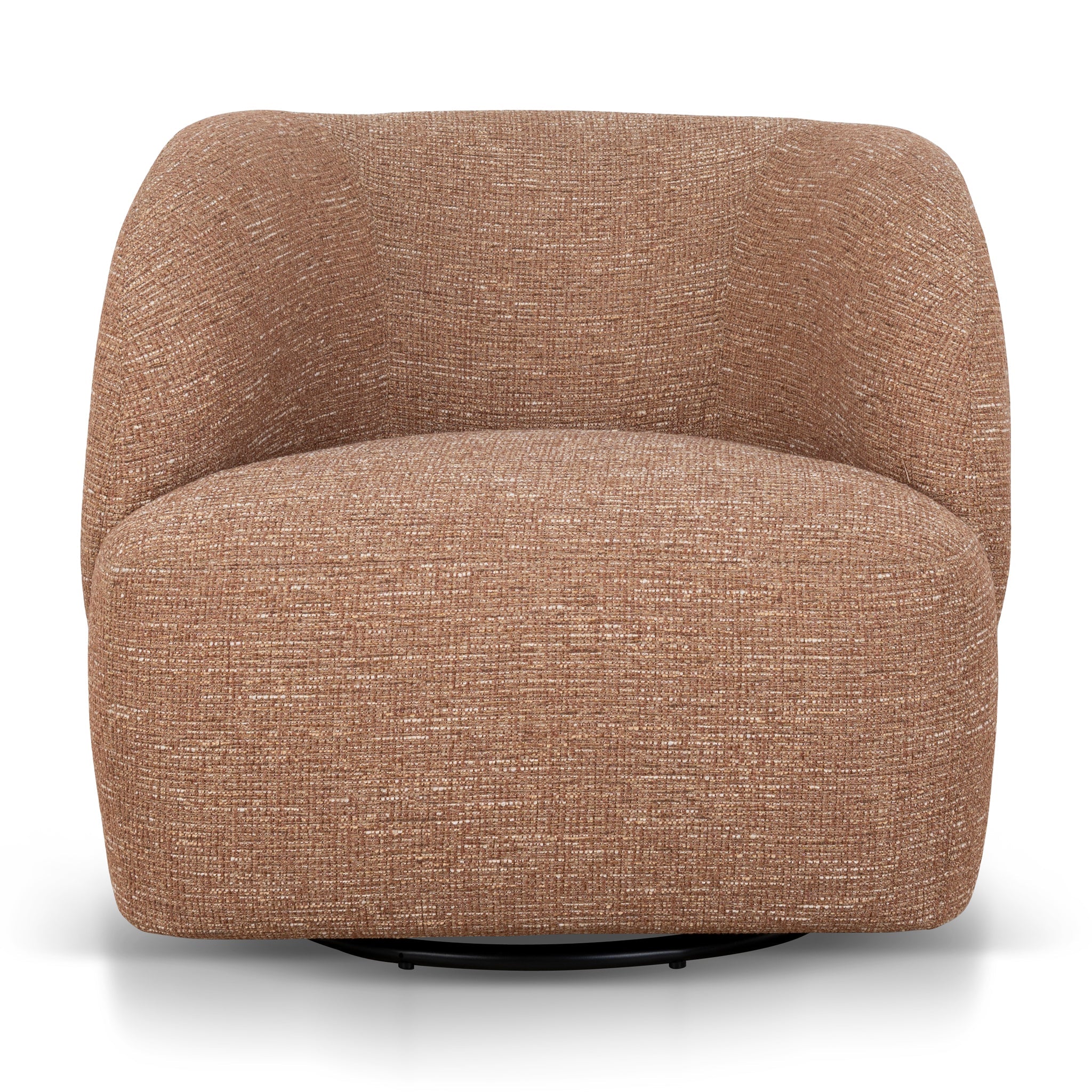 Swivel Armchair - Russet Brown - image 2