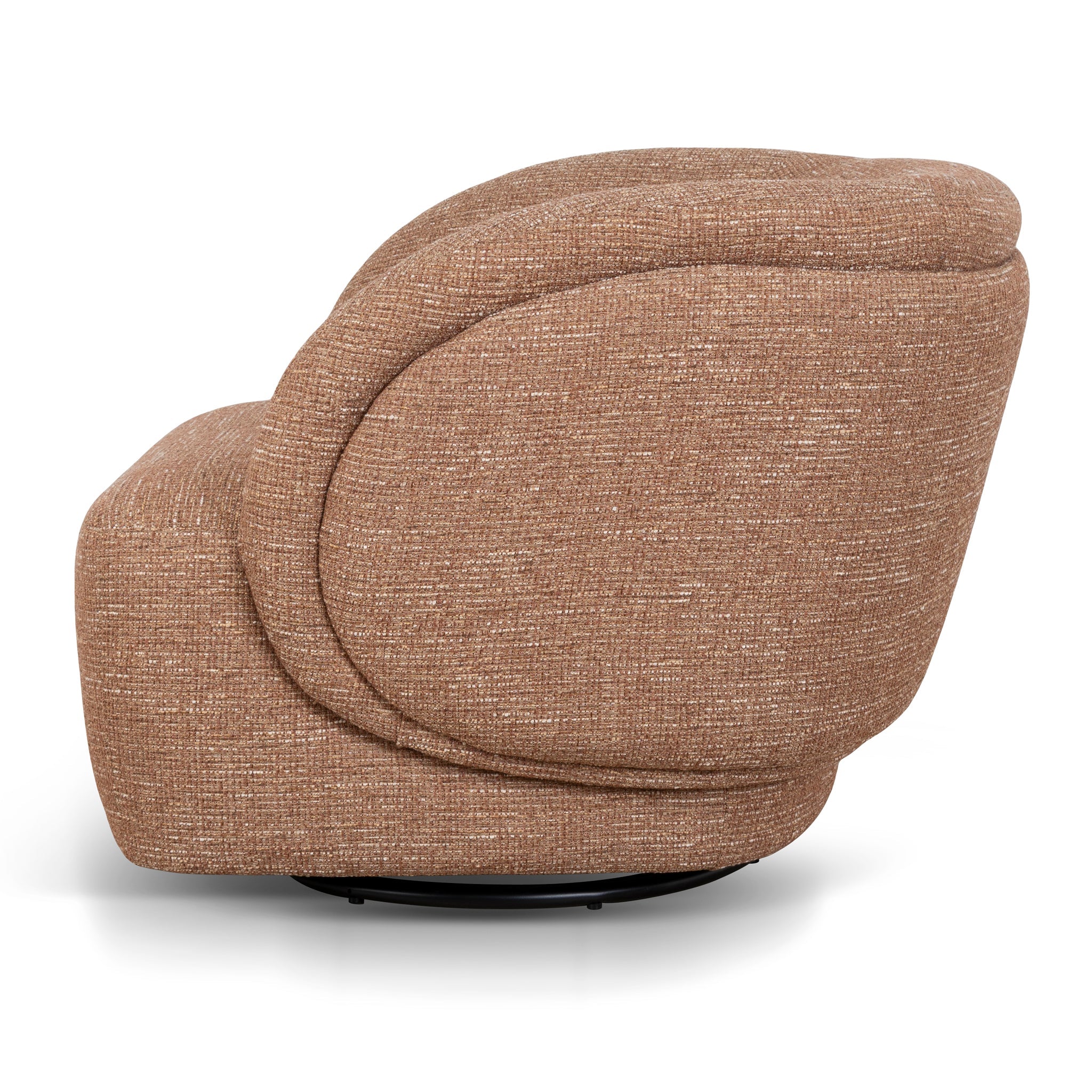 Swivel Armchair - Russet Brown