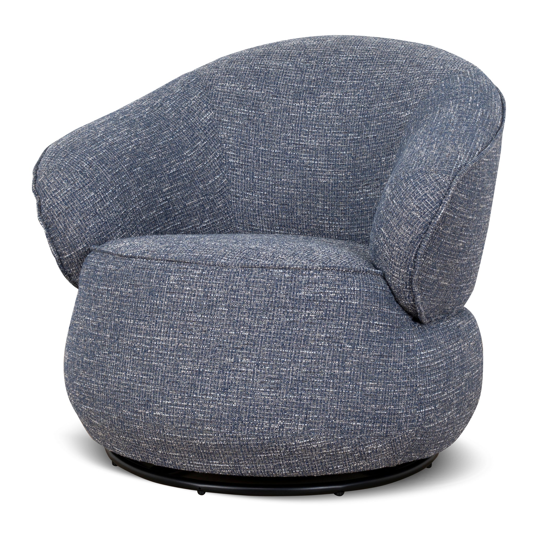 CLC10458-KJ Swivel Armchair - Prussian Blue