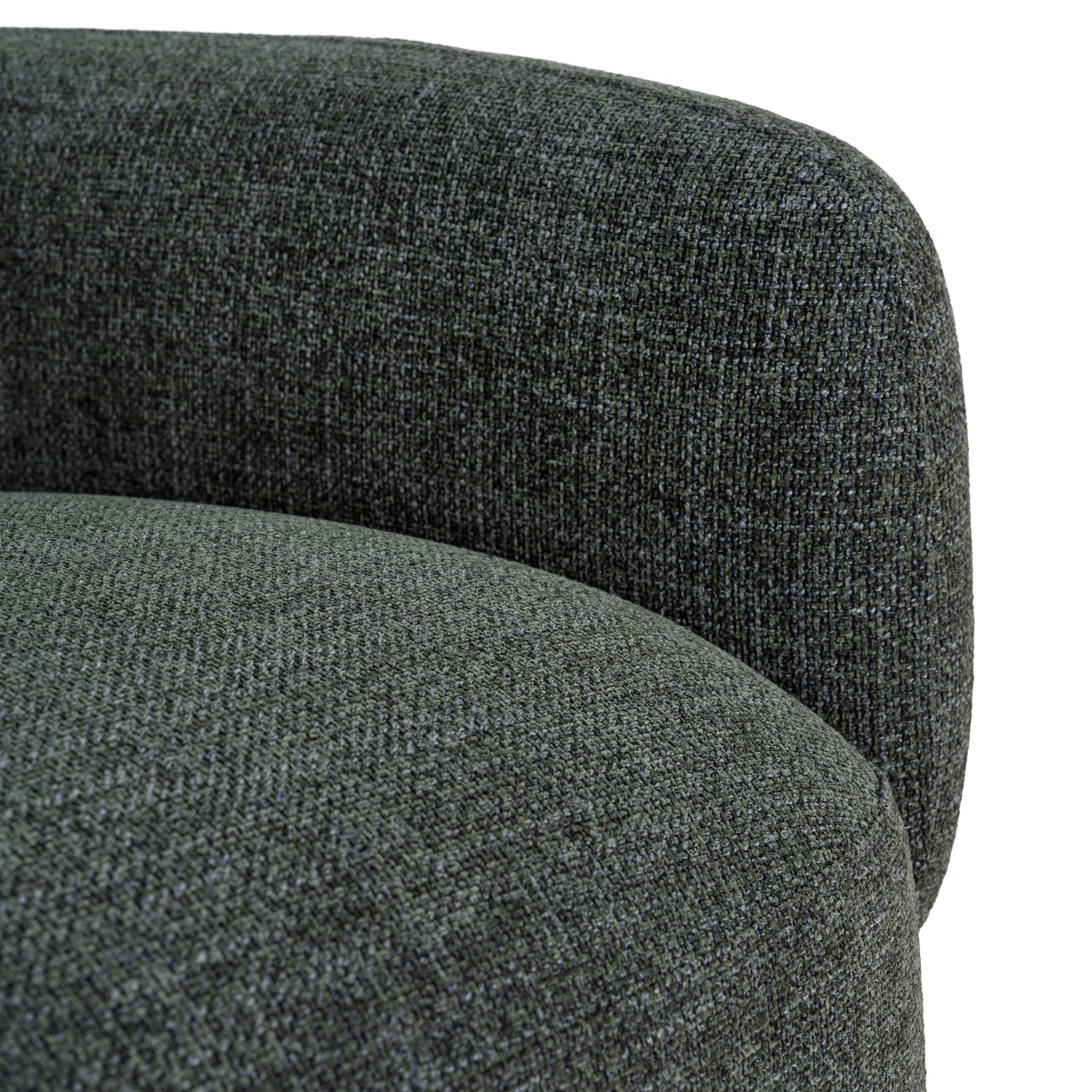 CLC10471-KSO Left Chaise Modular Sofa - Moss Green