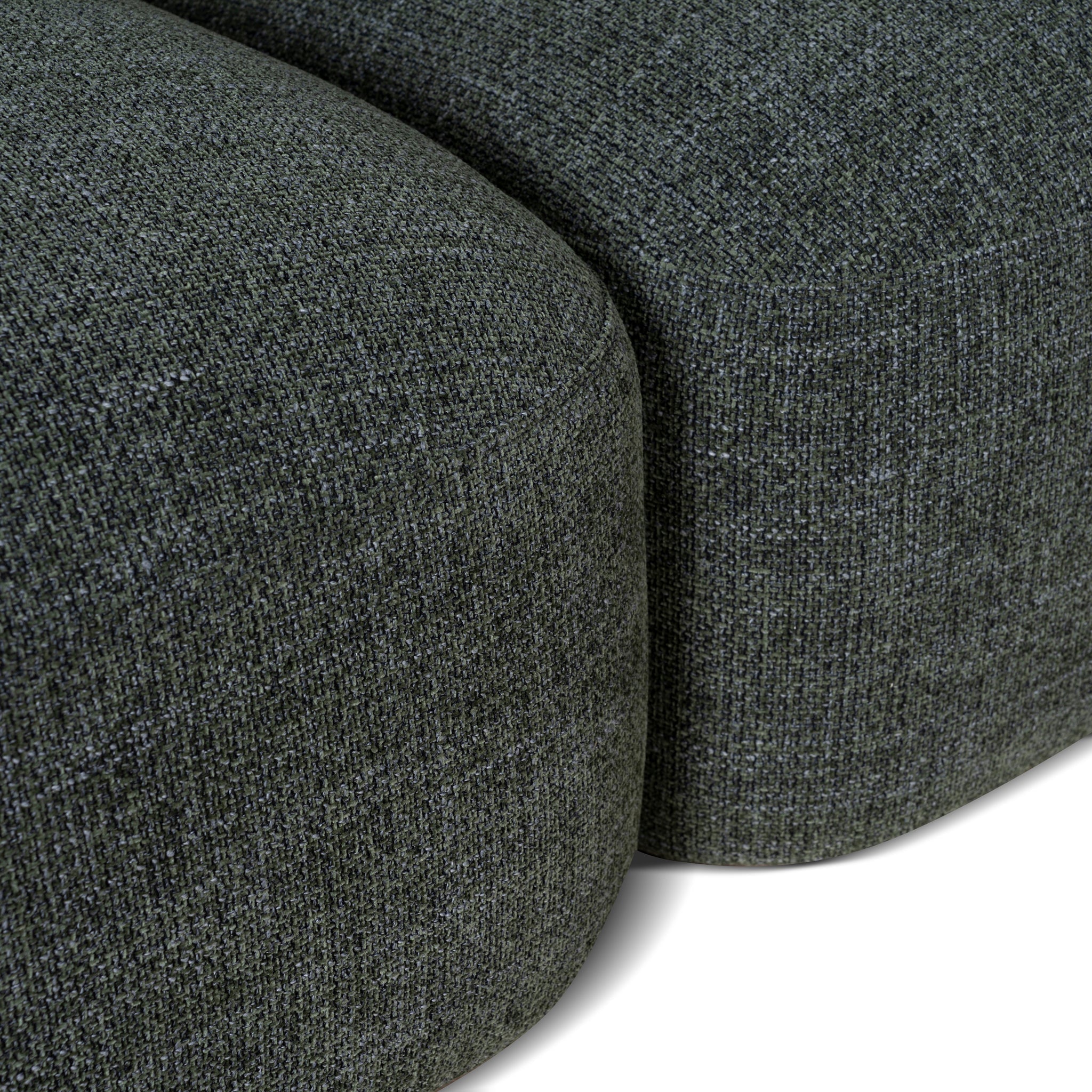 CLC10472-KSO Right Chaise Modular Sofa - Moss Green