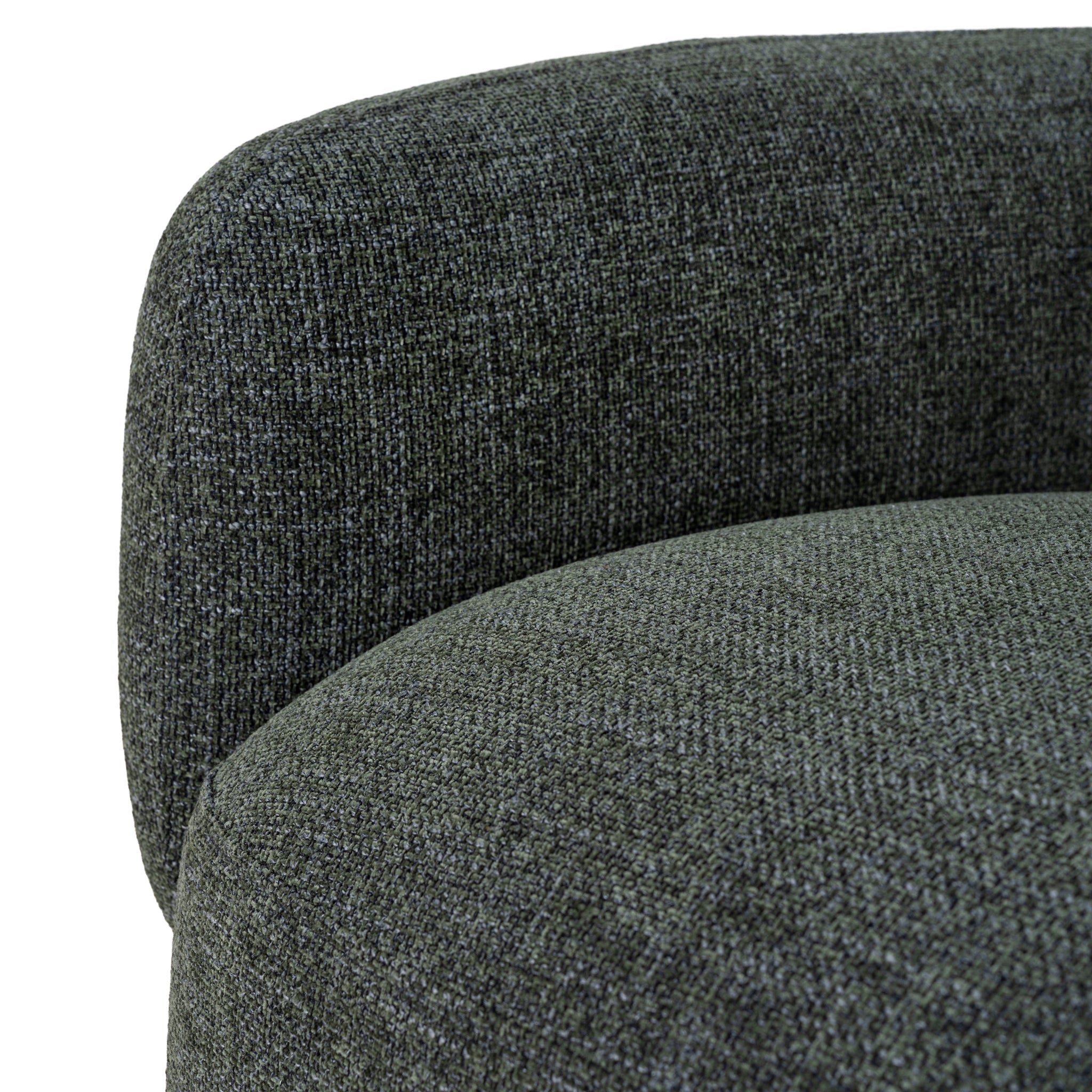 CLC10472-KSO Right Chaise Modular Sofa - Moss Green