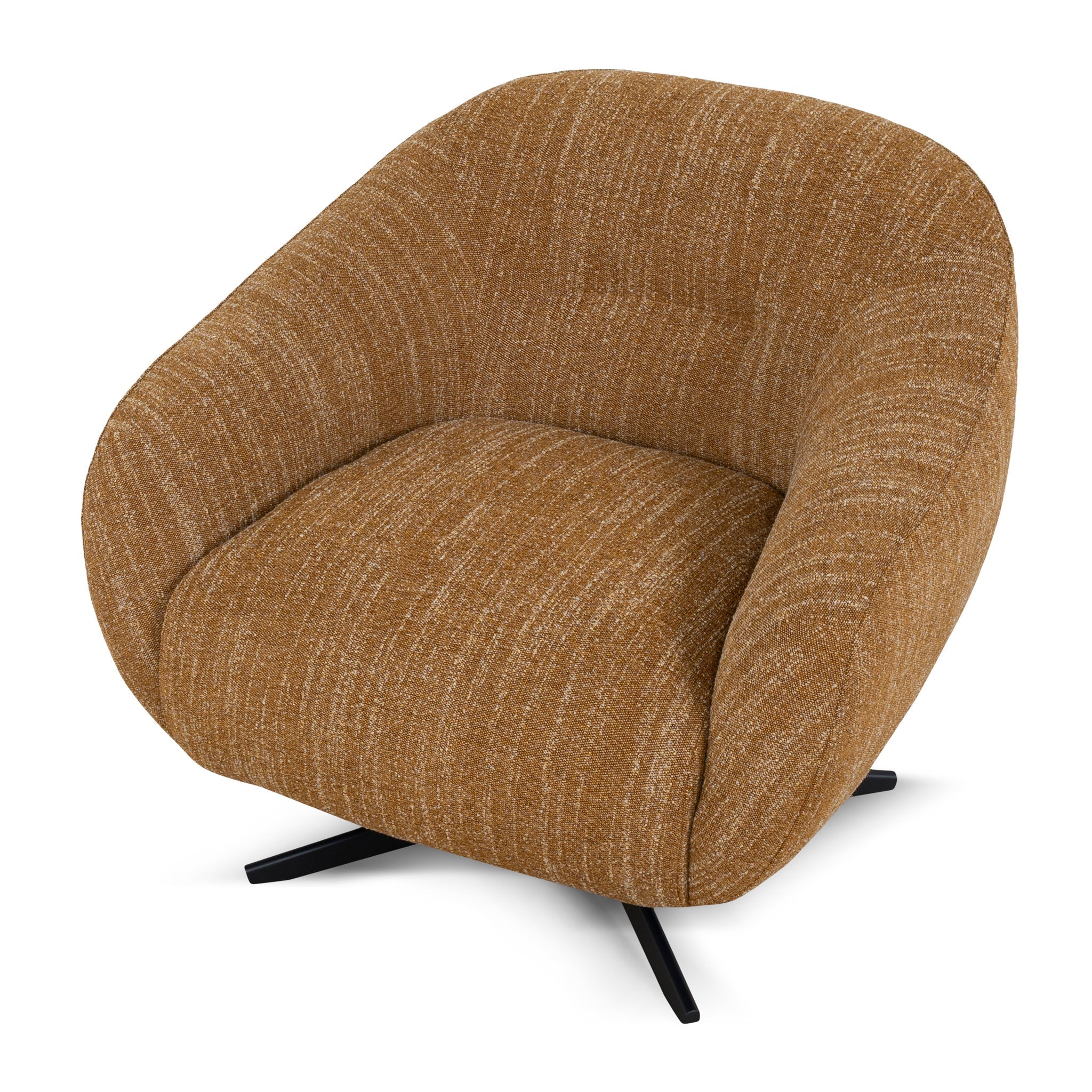 CLC10474-KSO Swivel Armchair - Ginger Brown