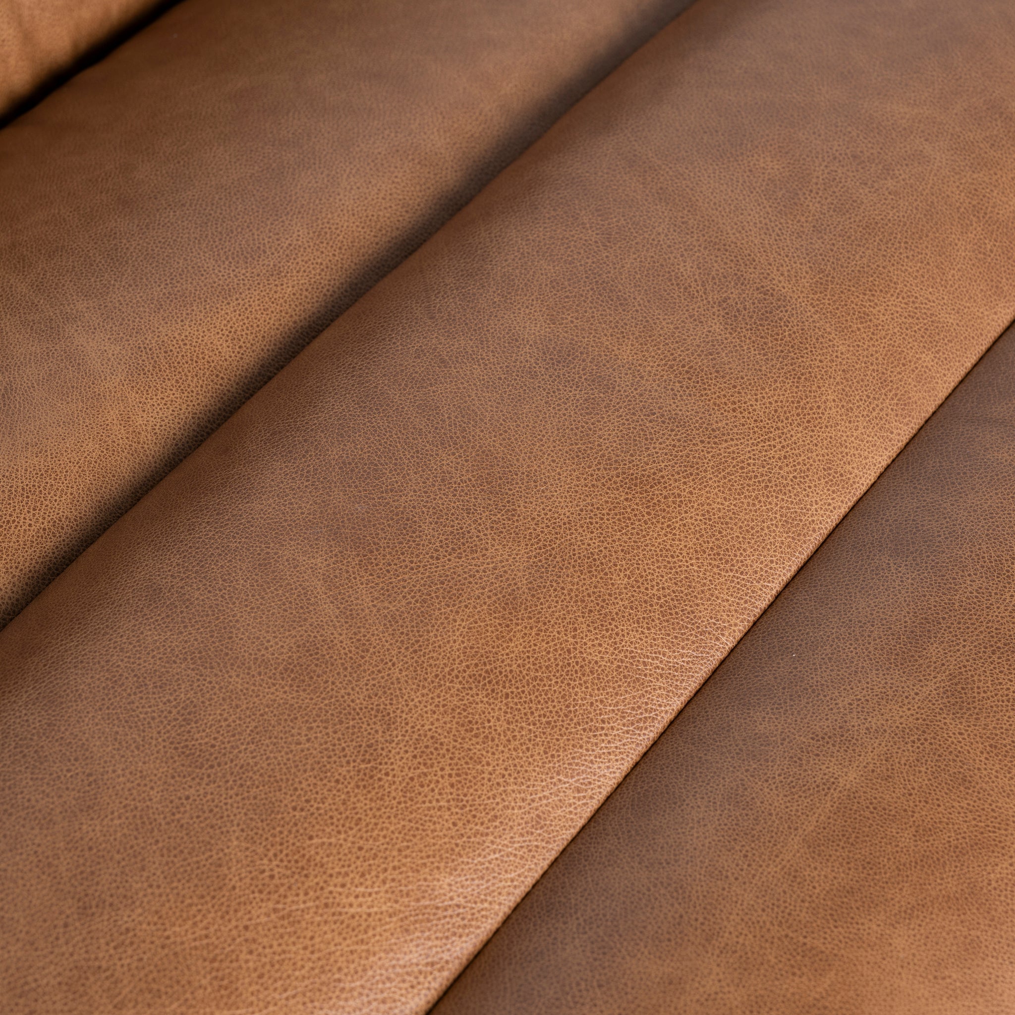 CLC10479-KSO Modular Leather Corner Sofa - Amber Brown