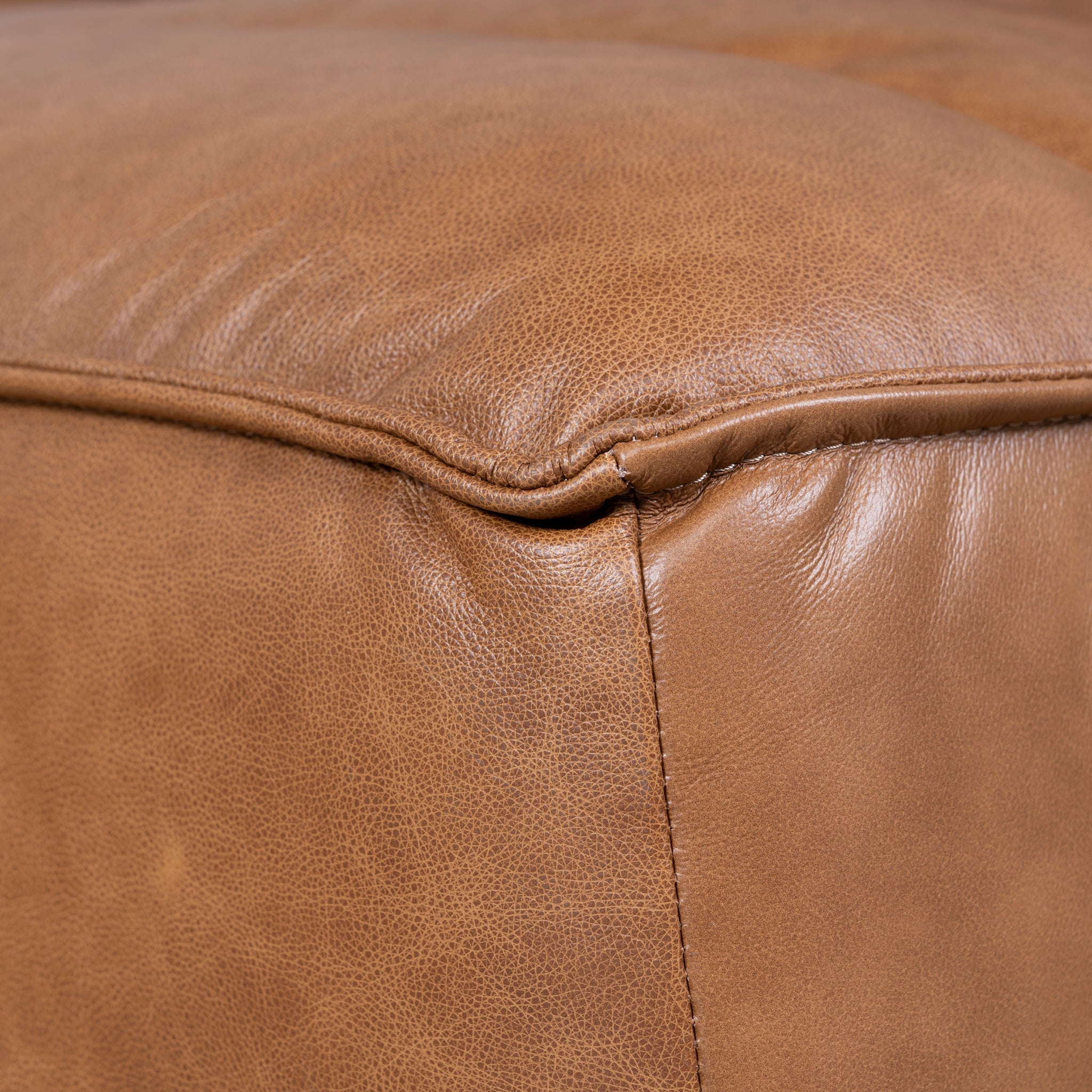 CLC10479-KSO Modular Leather Corner Sofa - Amber Brown