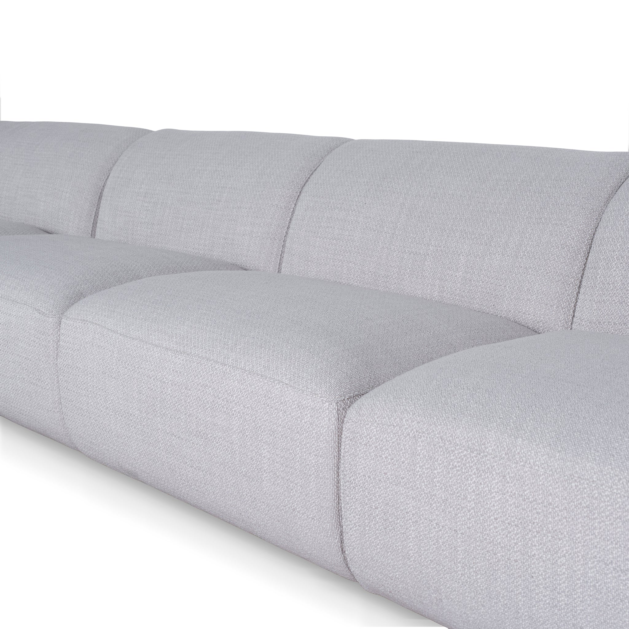 CLC10482-KSO Extended Corner Fabric Sofa - Taupe Beige