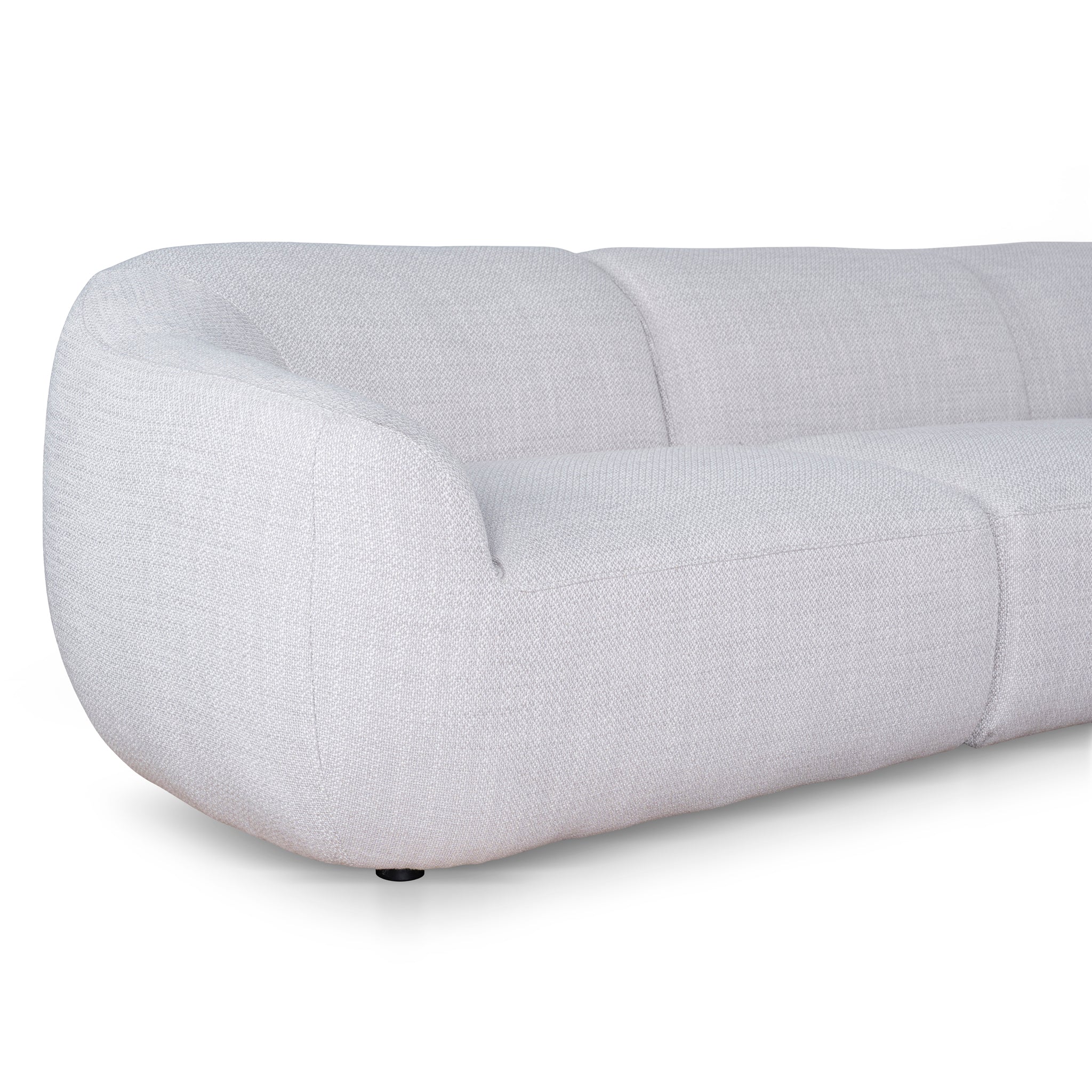 Extended Corner Fabric Sofa - Taupe Beige