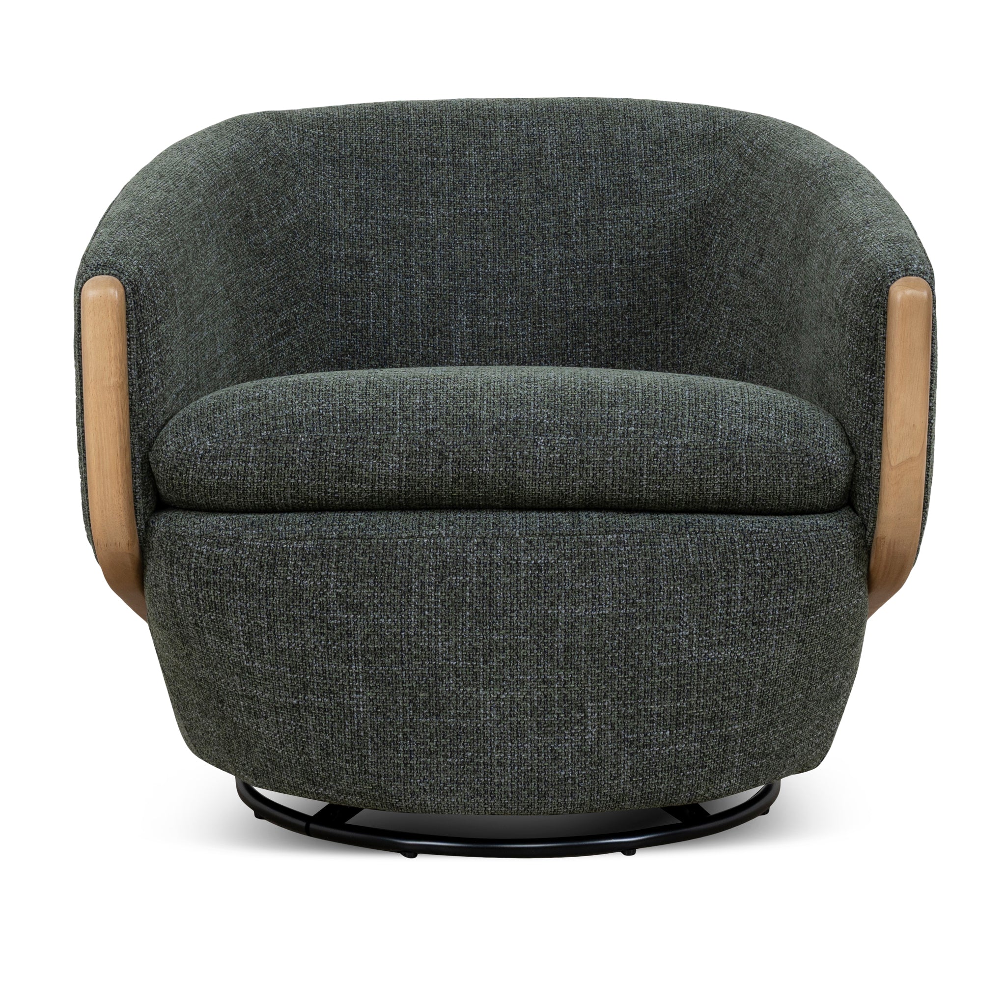 CLC10483-KSO Swivel Armchair - Moss Green