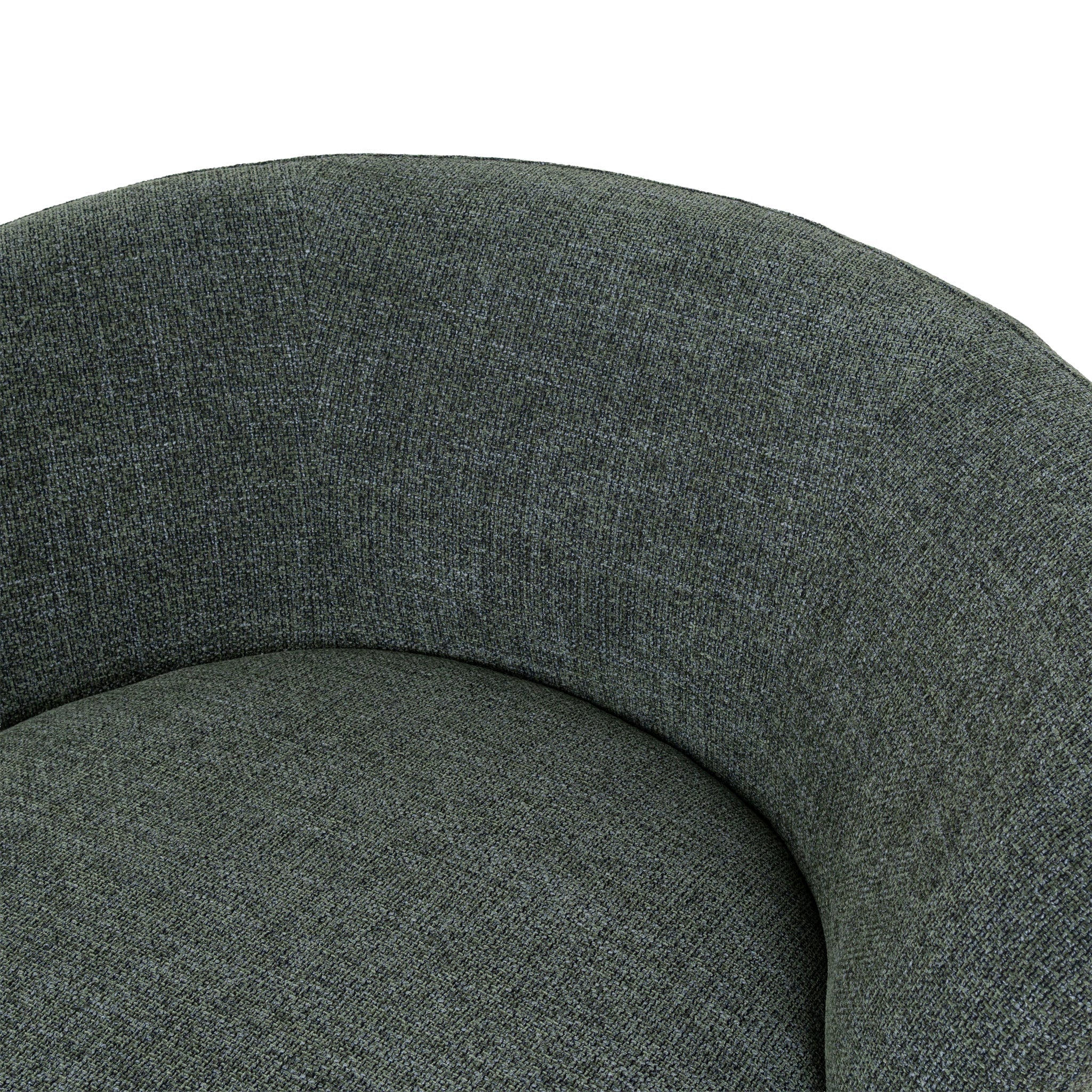 Swivel Lounge Chair - Moss Green