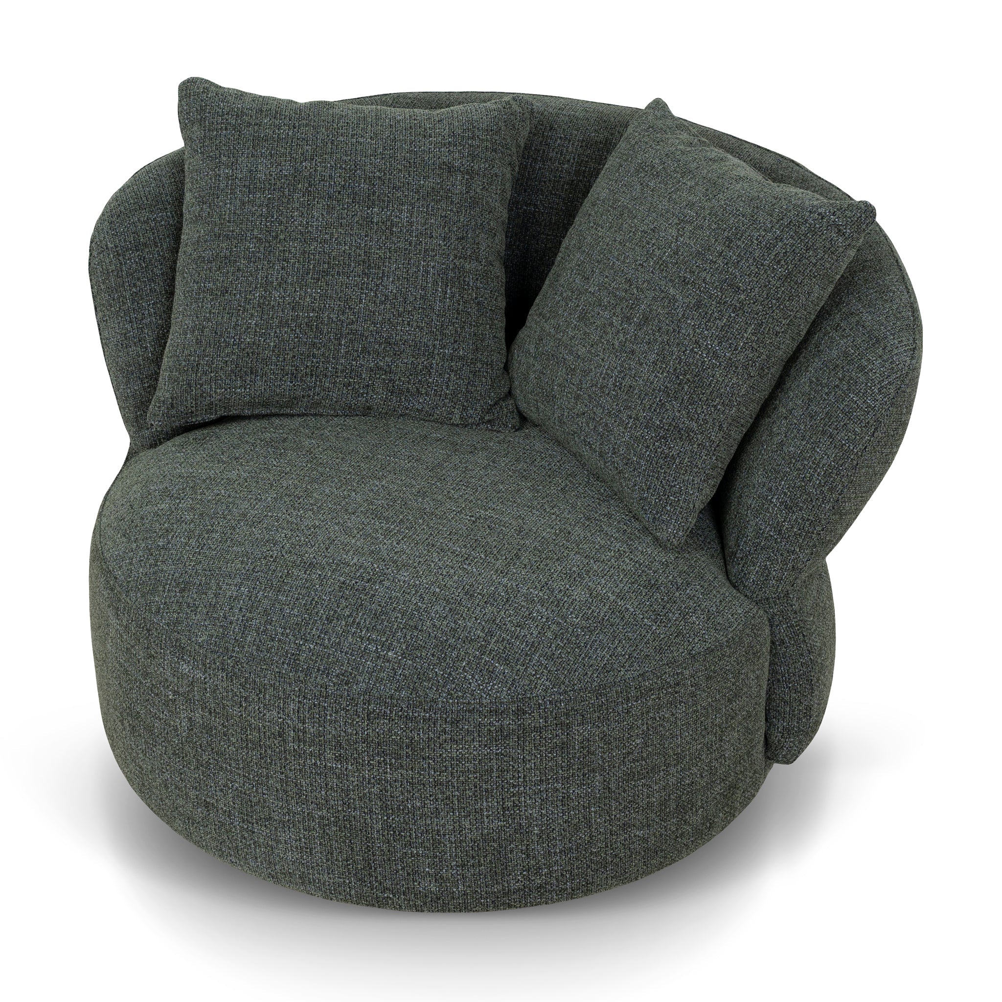 Swivel Lounge Chair - Moss Green