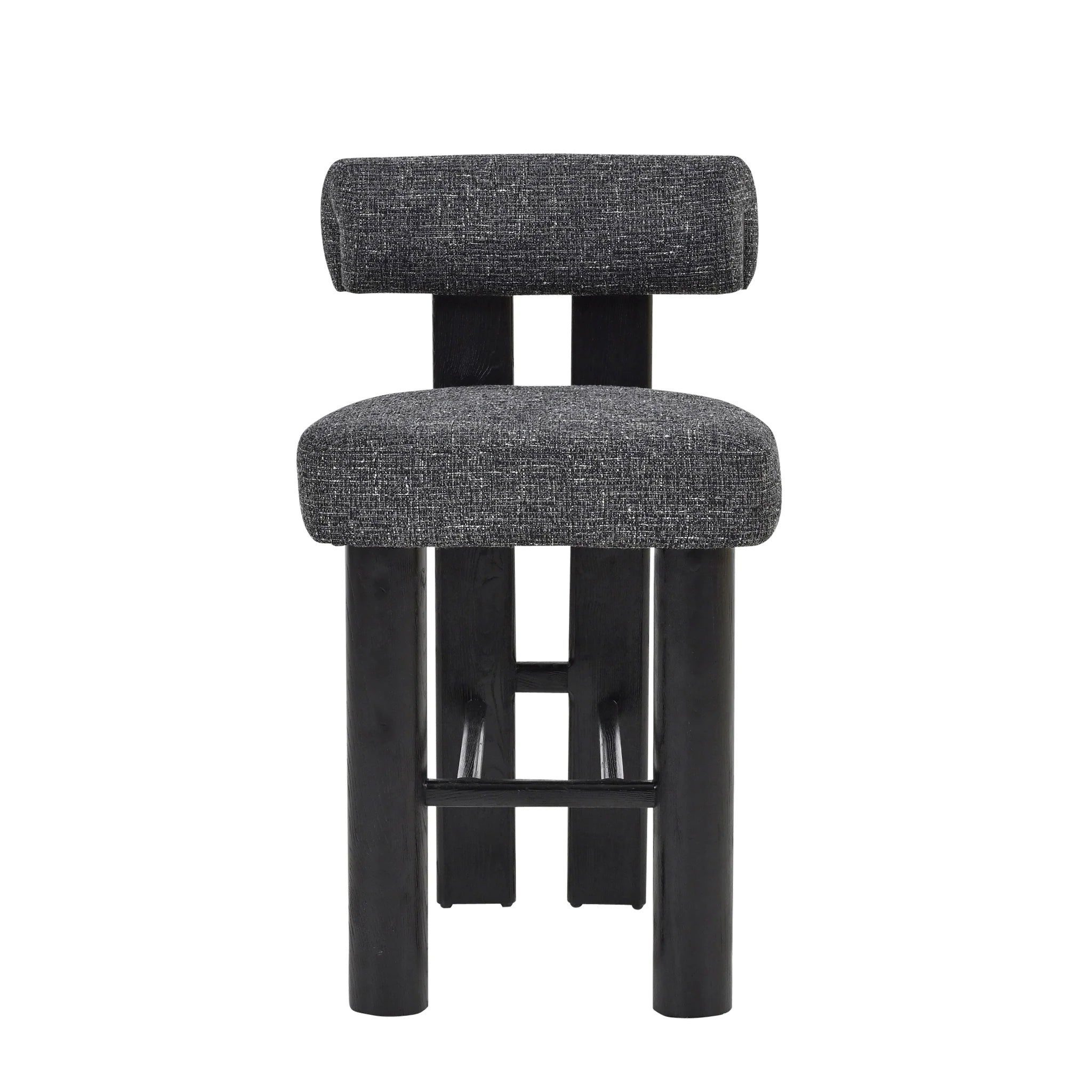 Showcasing Lobedora Black Barstool - Field Charcoal (Set of 2) BS10524-OLSx2 Bar Stool by Calibre Furniturs