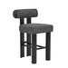 Showcasing Lobedora Black Barstool - Field Charcoal (Set of 2) BS10524-OLSx2 Bar Stool by Calibre Furniturs