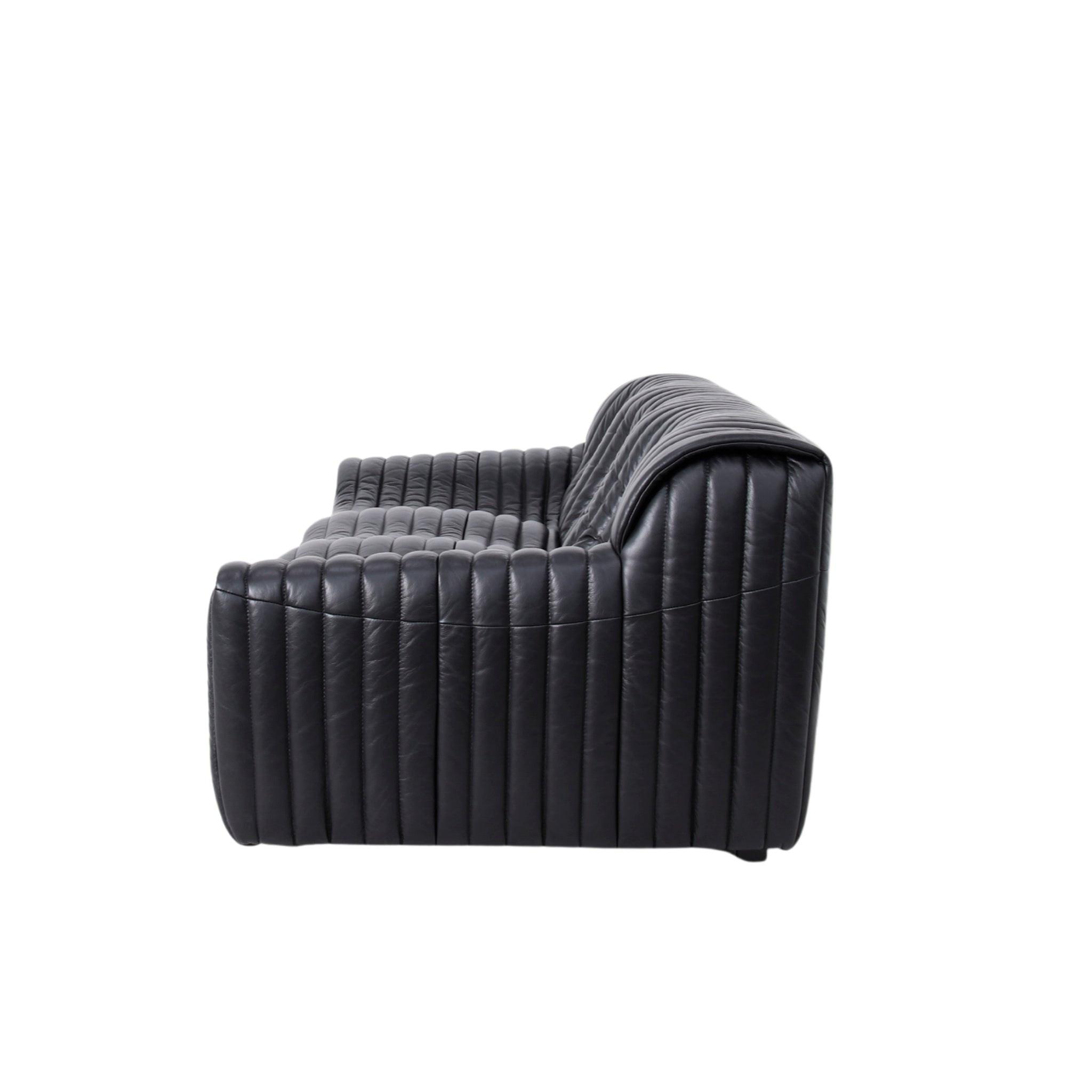 CLC10841-NV 3 Seater Sofa - Black Leather