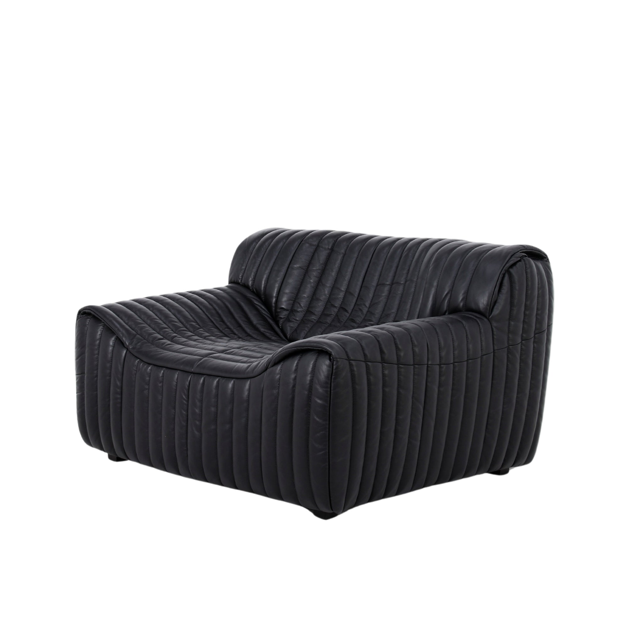 CLC10843-NV Armchair - Black Leather