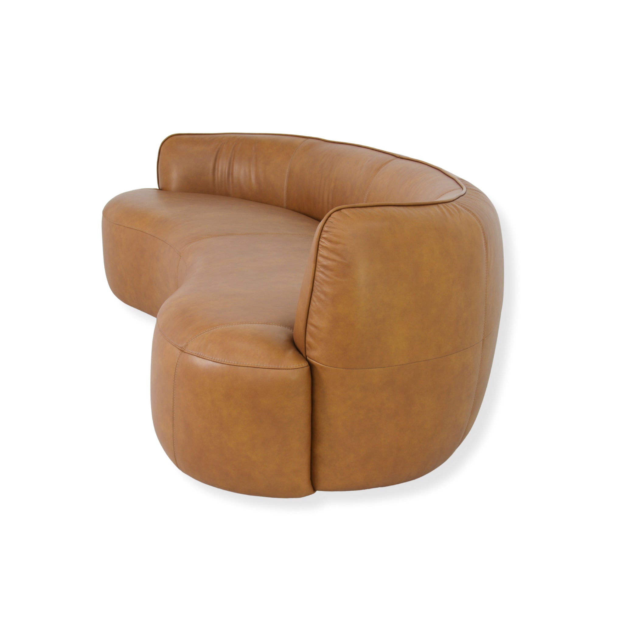 3 Seater Sofa - Amber Tan Leather - Arcova