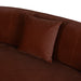 4 Seater Fabric Sofa - Burnt Brown - image 10