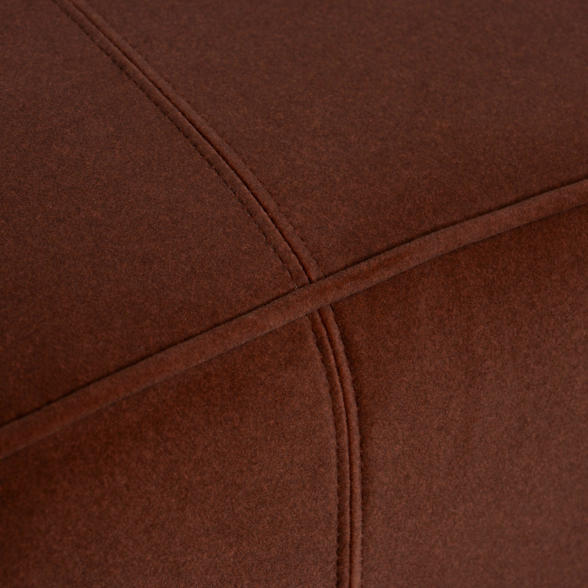 4 Seater Fabric Sofa - Burnt Brown - image 9