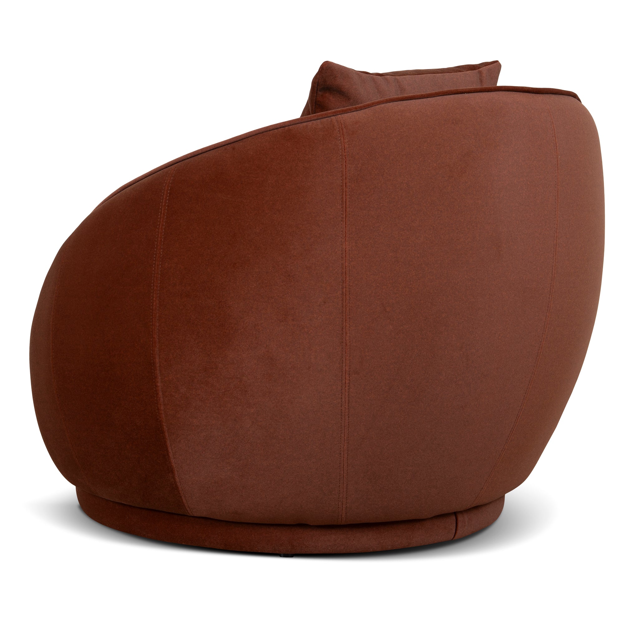 CLC10848-FS Fabric Armchair - Burnt Brown