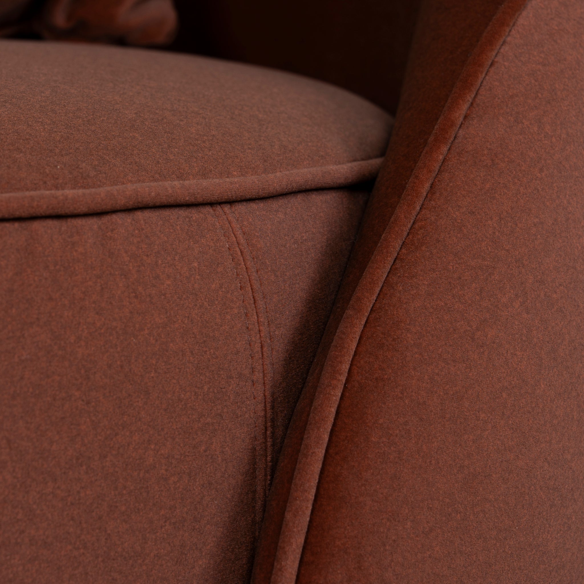 CLC10848-FS Fabric Armchair - Red Bronze