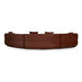 Modular Left Chaise Sofa - Burnt Brown - image 5