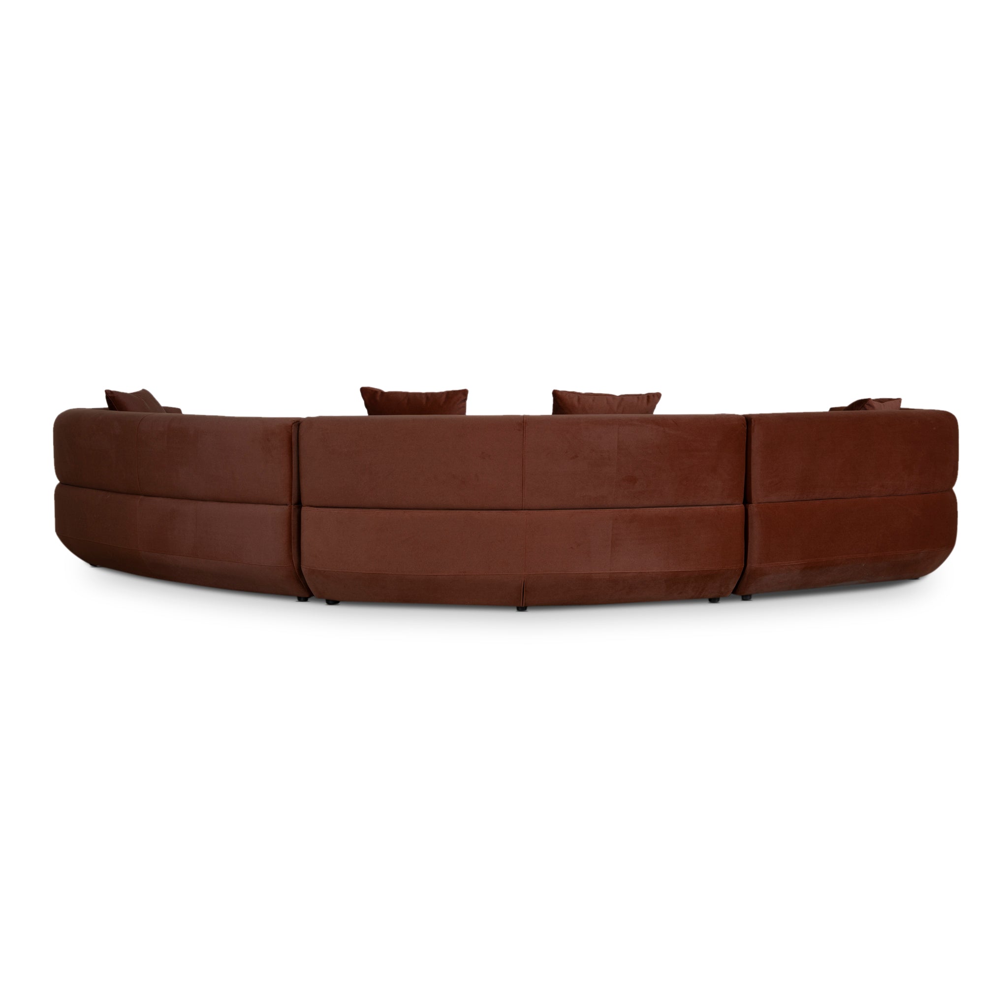 CLC10850-FS Modular Left Chaise Sofa - Burnt Brown