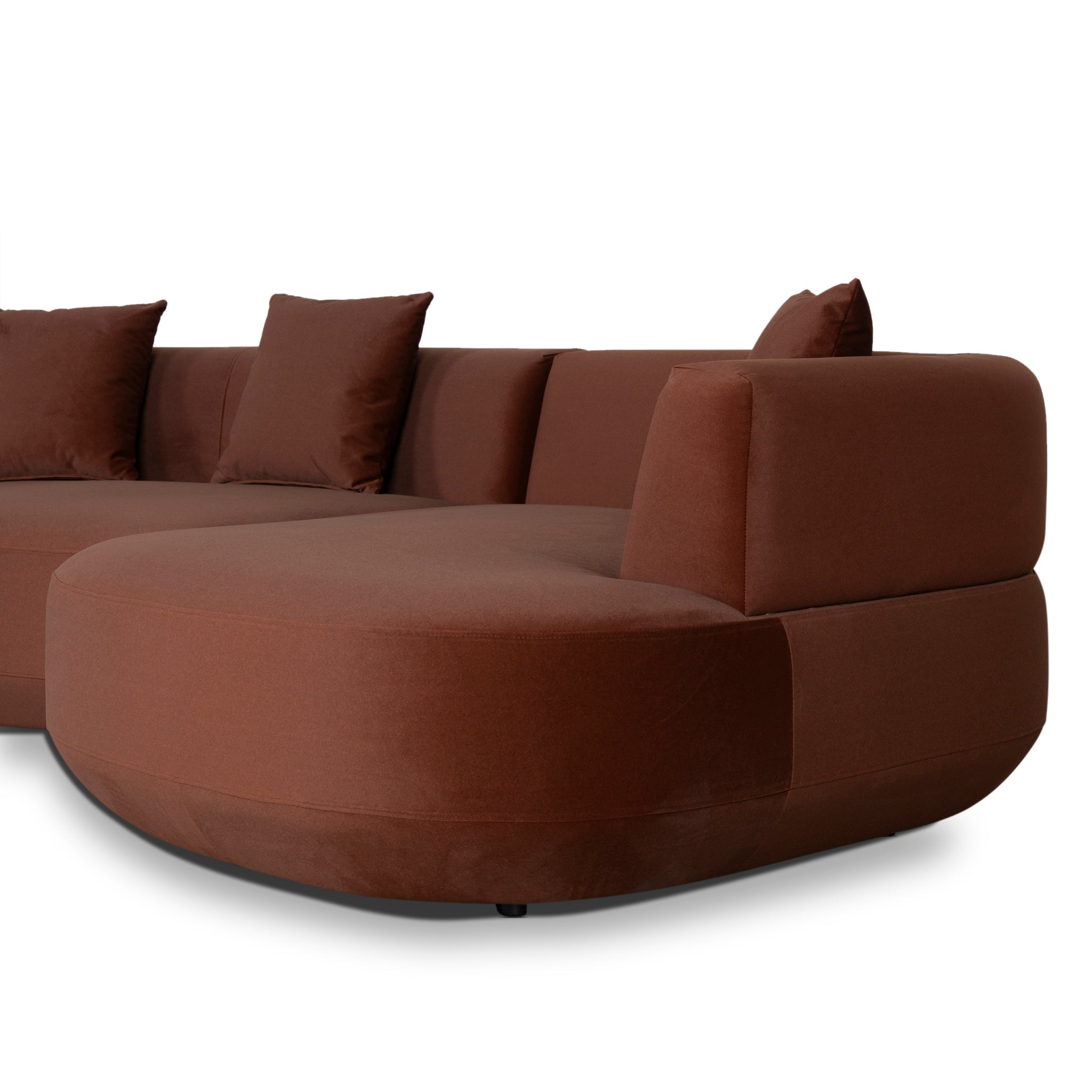 CLC10849-FS Modular Right Chaise Sofa - Red Bronze