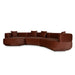 Modular Left Chaise Sofa - Burnt Brown