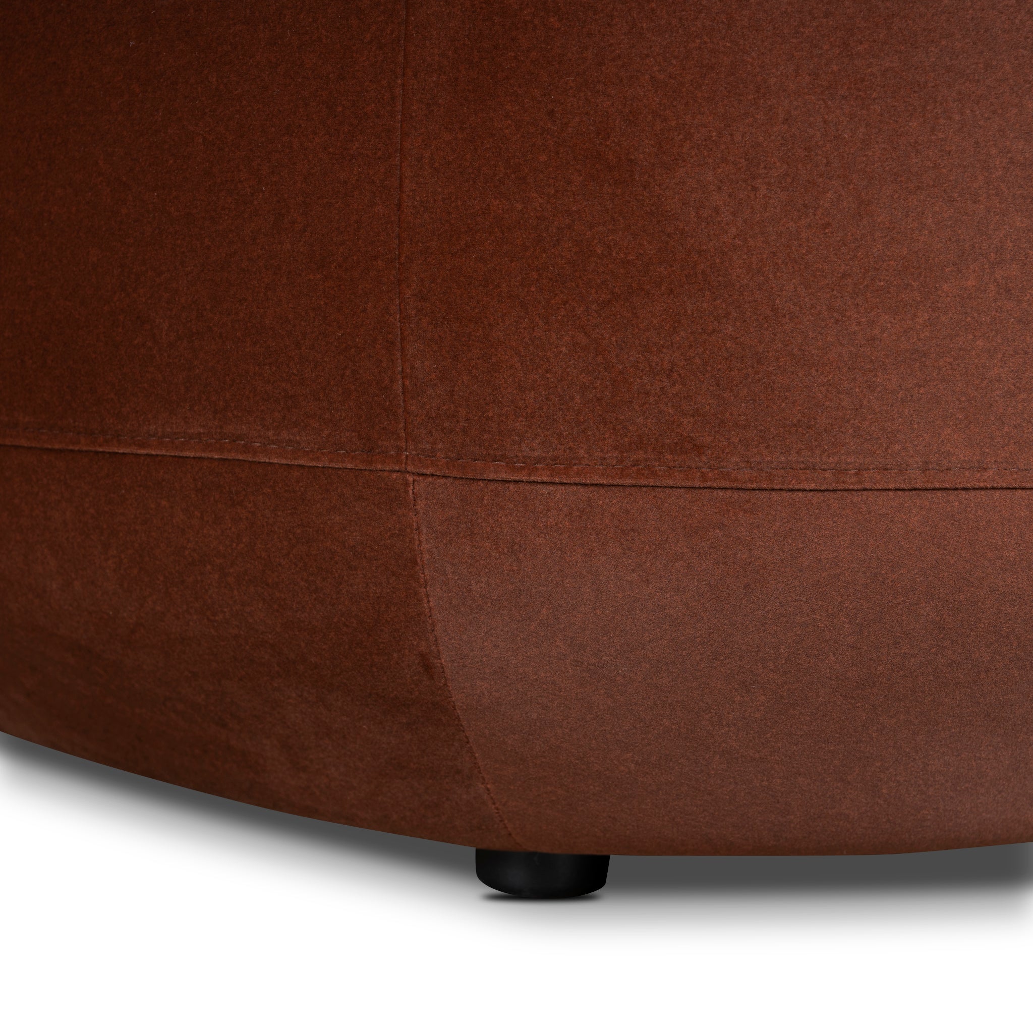 Modular Left Chaise Sofa - Burnt Brown - image 10