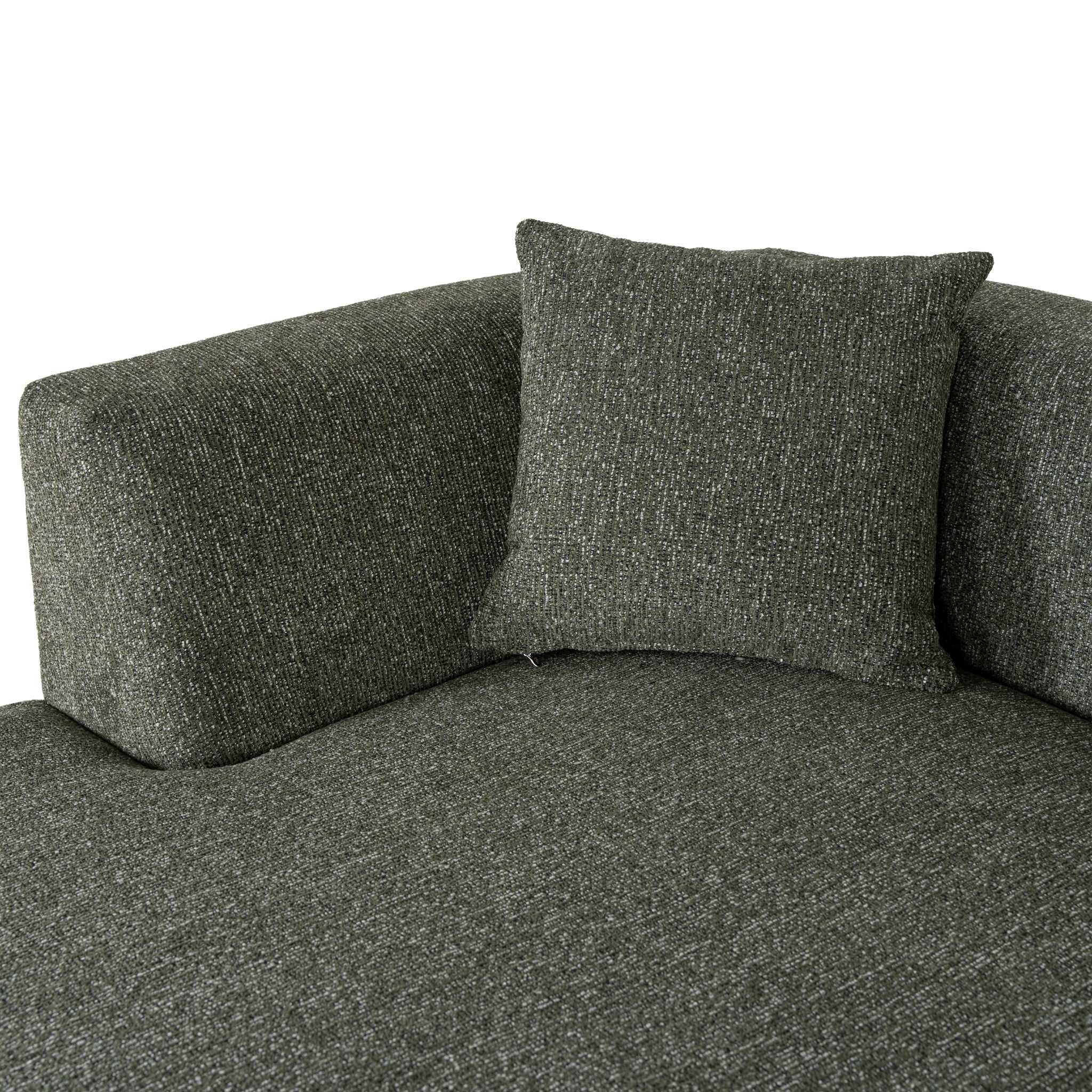 CLC10851-FS Modular Left Chaise Sofa - Canopy Green