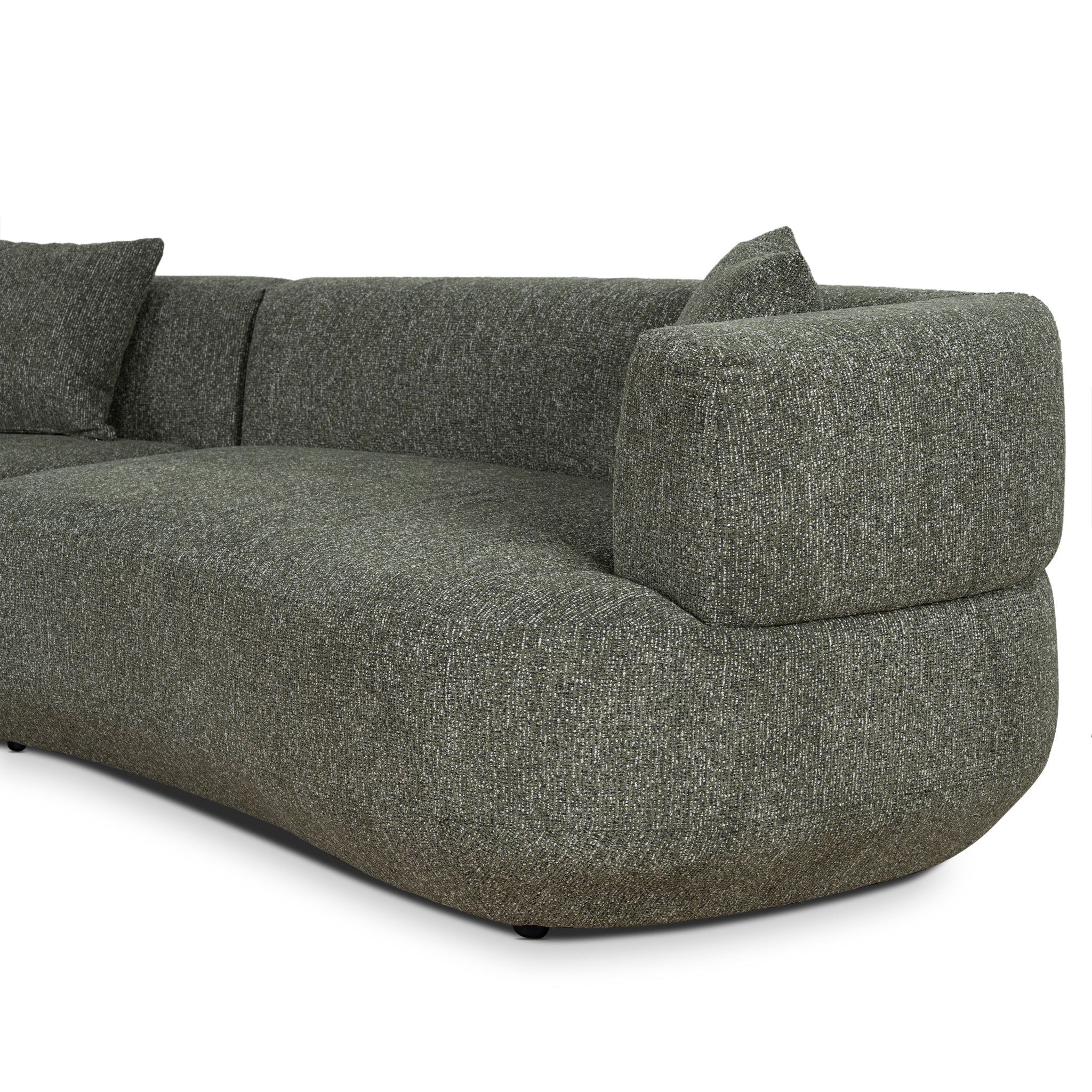CLC10851-FS Modular Left Chaise Sofa - Canopy Green