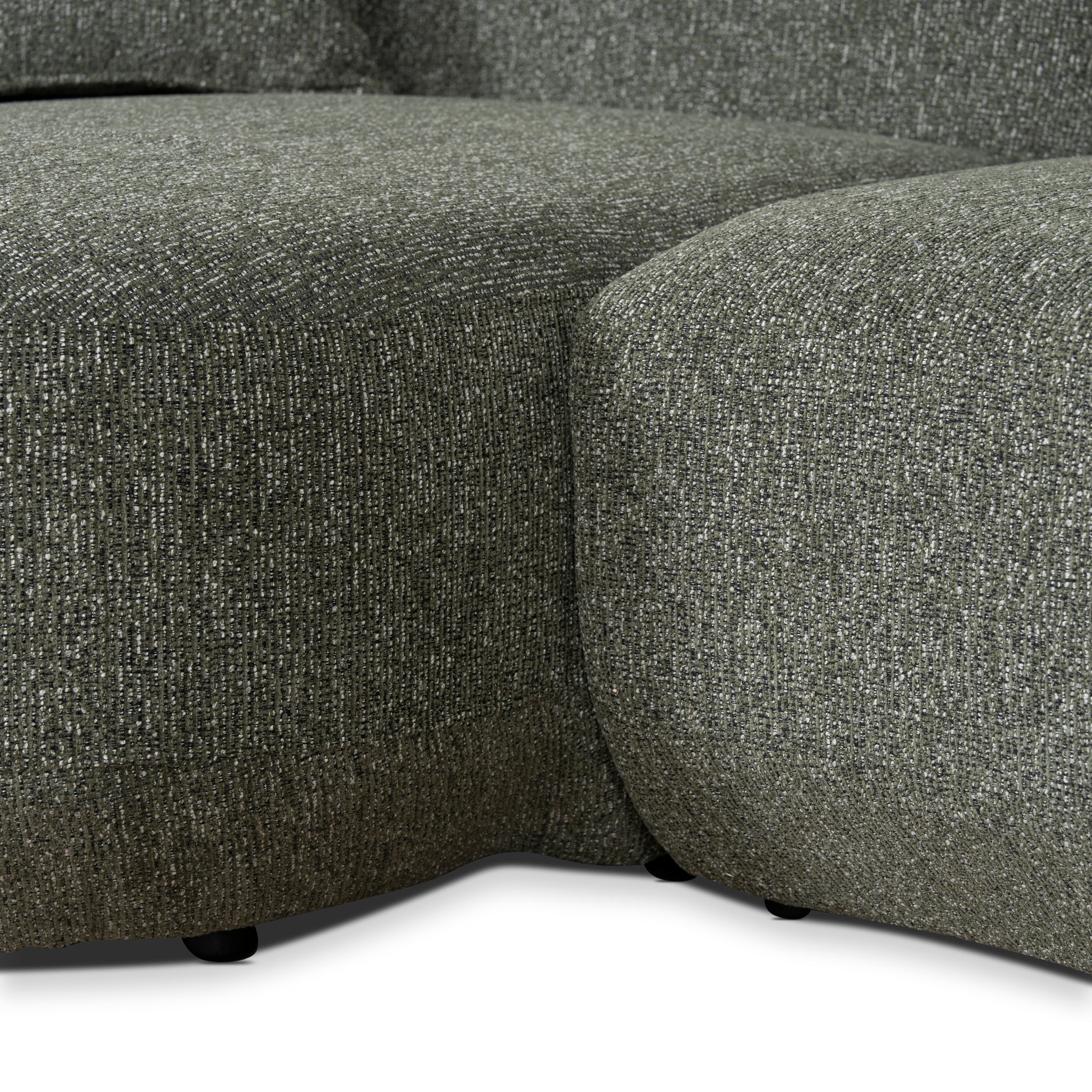 CLC10851-FS Modular Left Chaise Sofa - Canopy Green