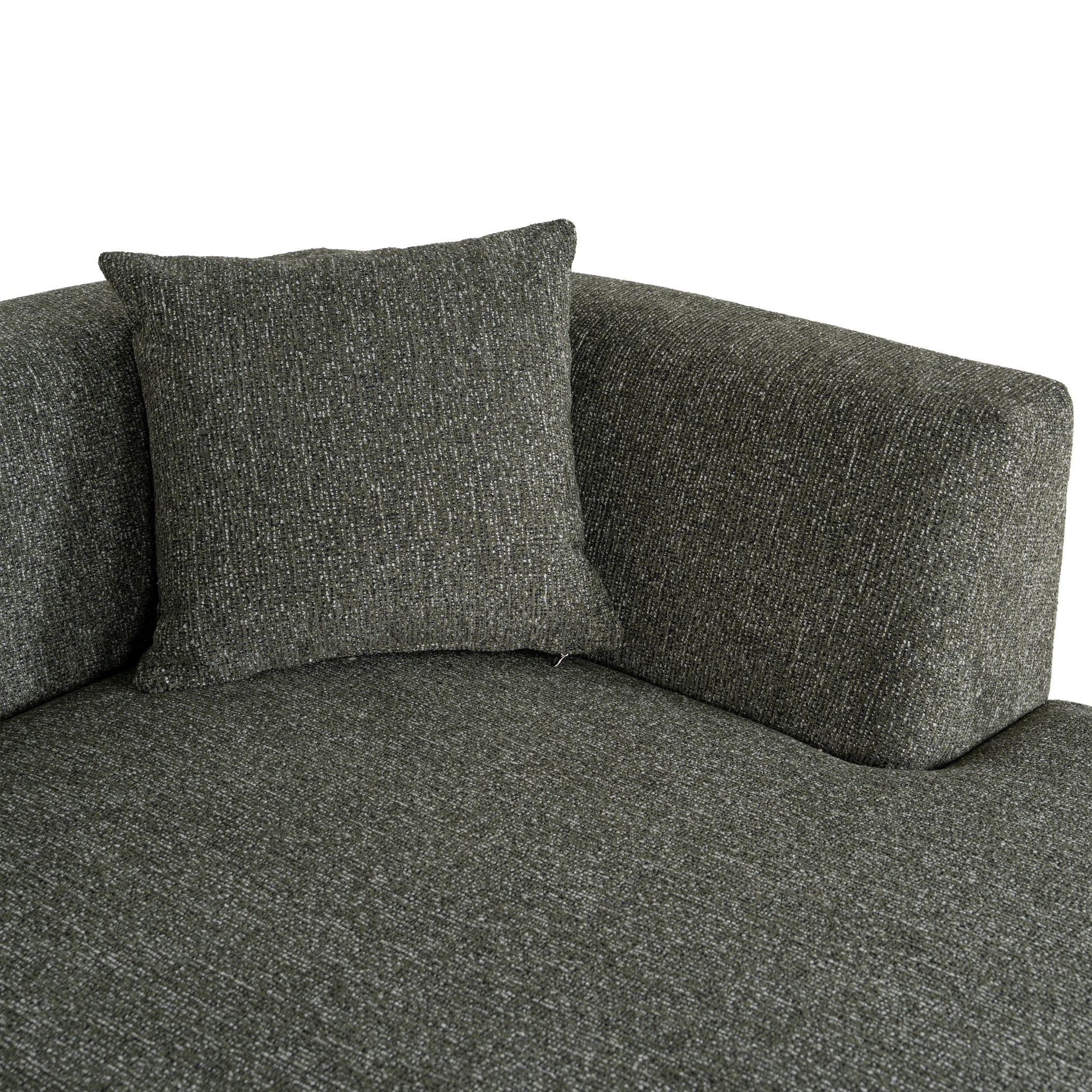 CLC10852-FS Modular Right Chaise Sofa - Canopy Green