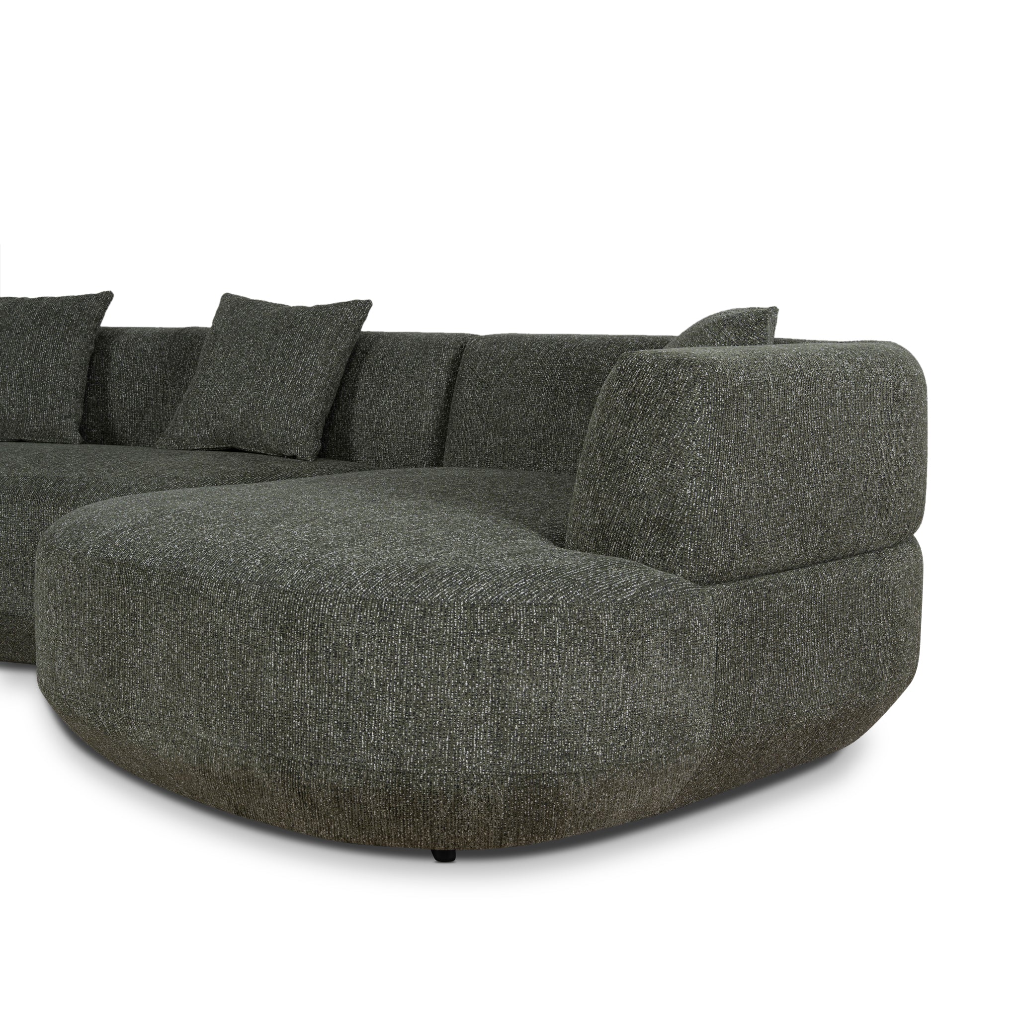 CLC10852-FS Modular Right Chaise Sofa - Canopy Green