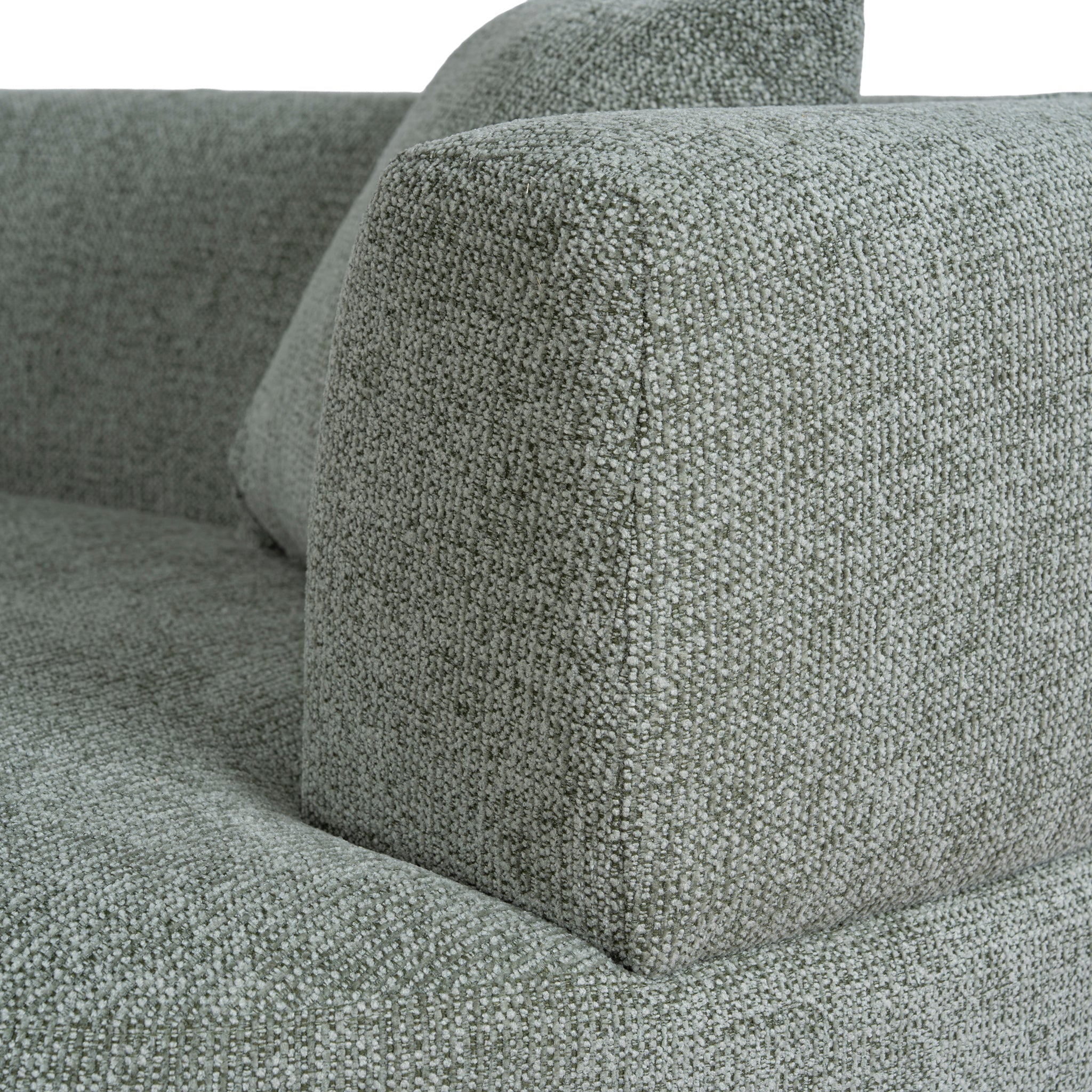 CLC10853-FS Modular Left Chaise Sofa - Coral Light Green