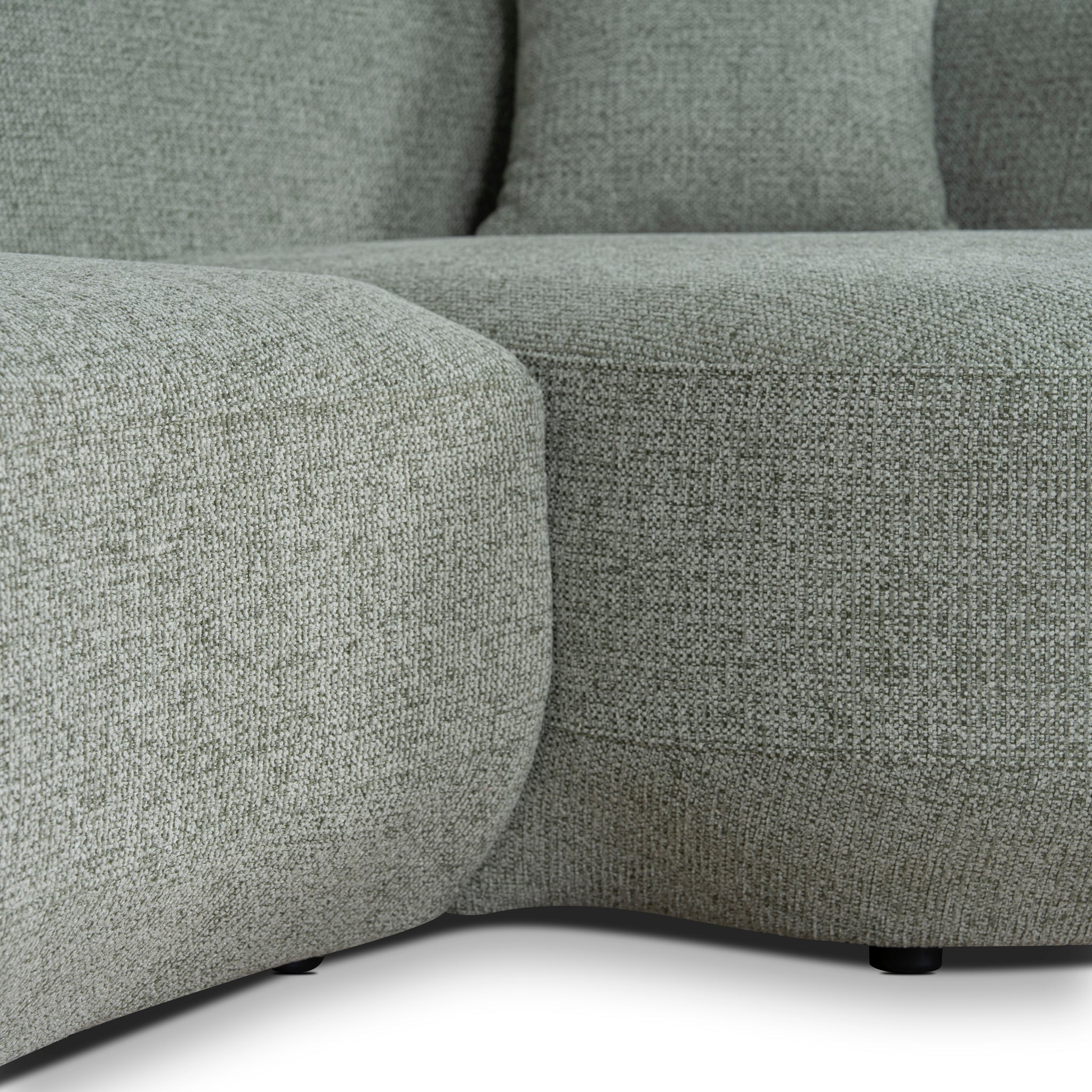 CLC10854-FS Modular Right Chaise Sofa - Coral Light Green