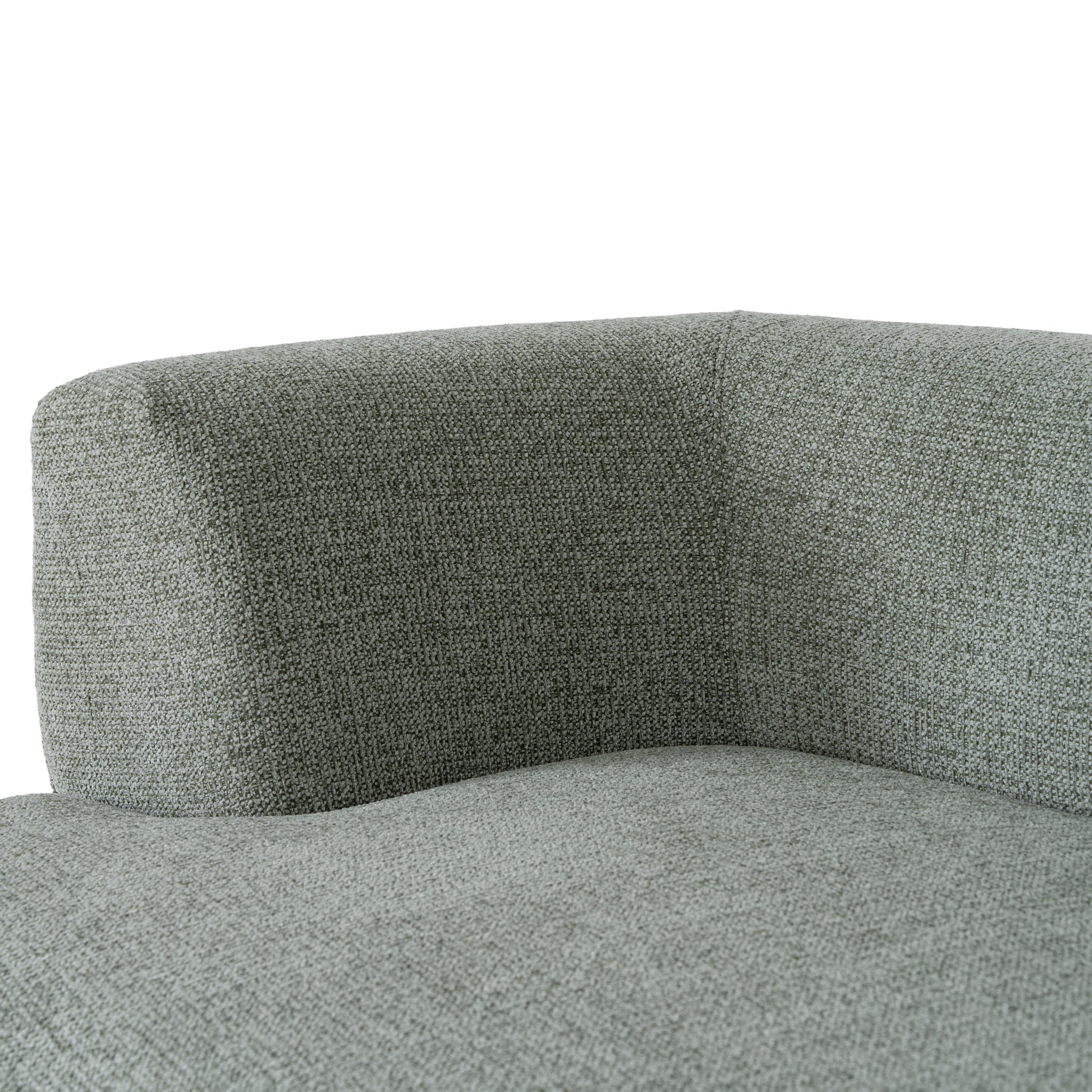 CLC10854-FS Modular Right Chaise Sofa - Coral Light Green