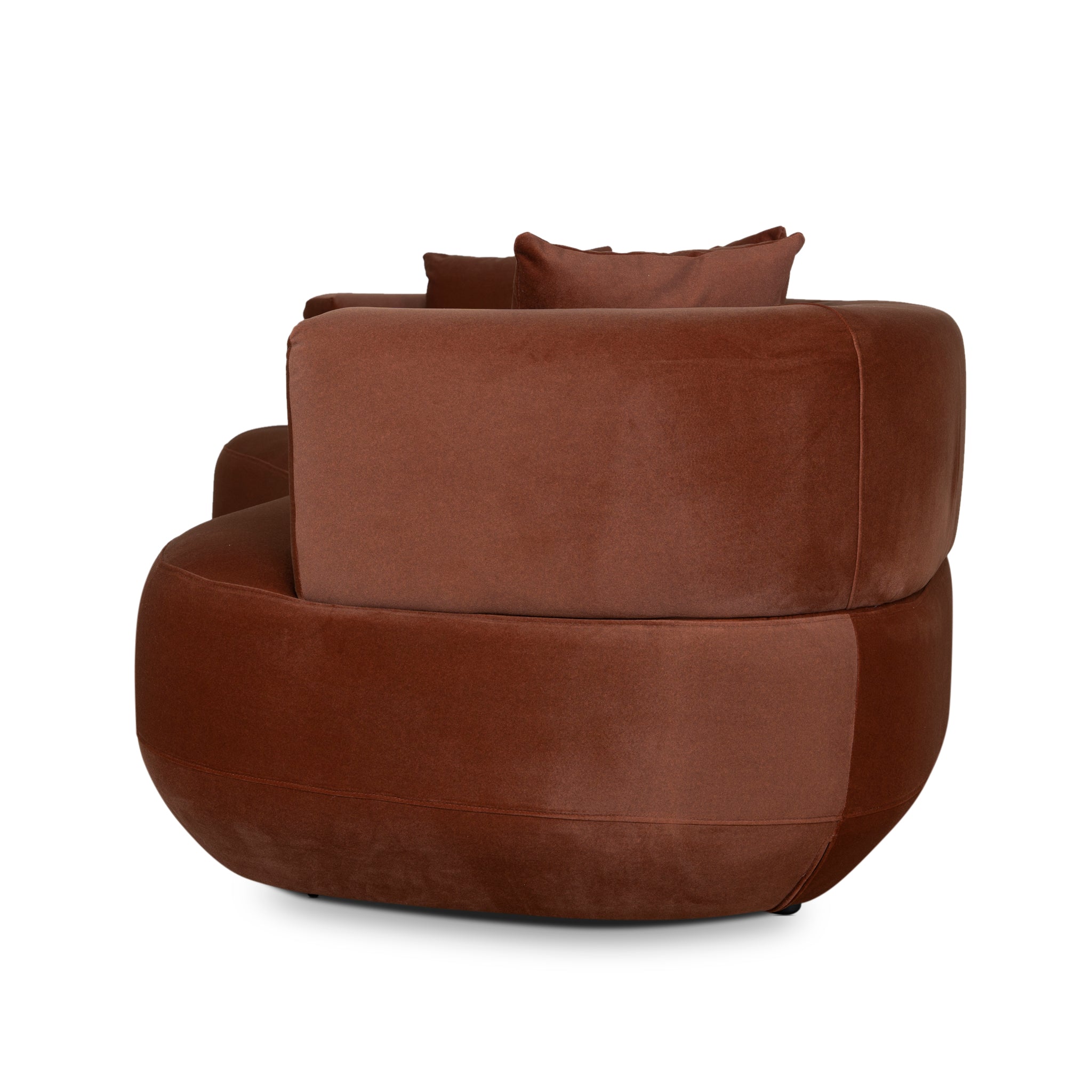 3 Seater Sofa - Burnt Brown - image 5