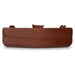 3 Seater Sofa - Burnt Brown - image 6
