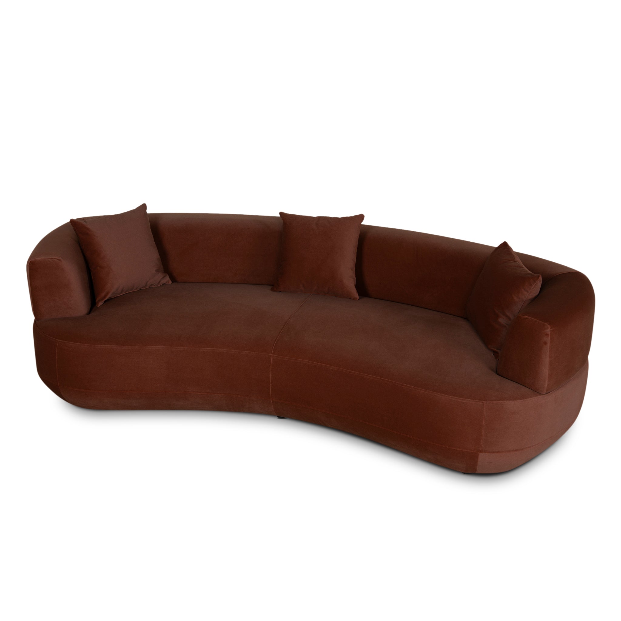 3 Seater Sofa - Burnt Brown - image 4